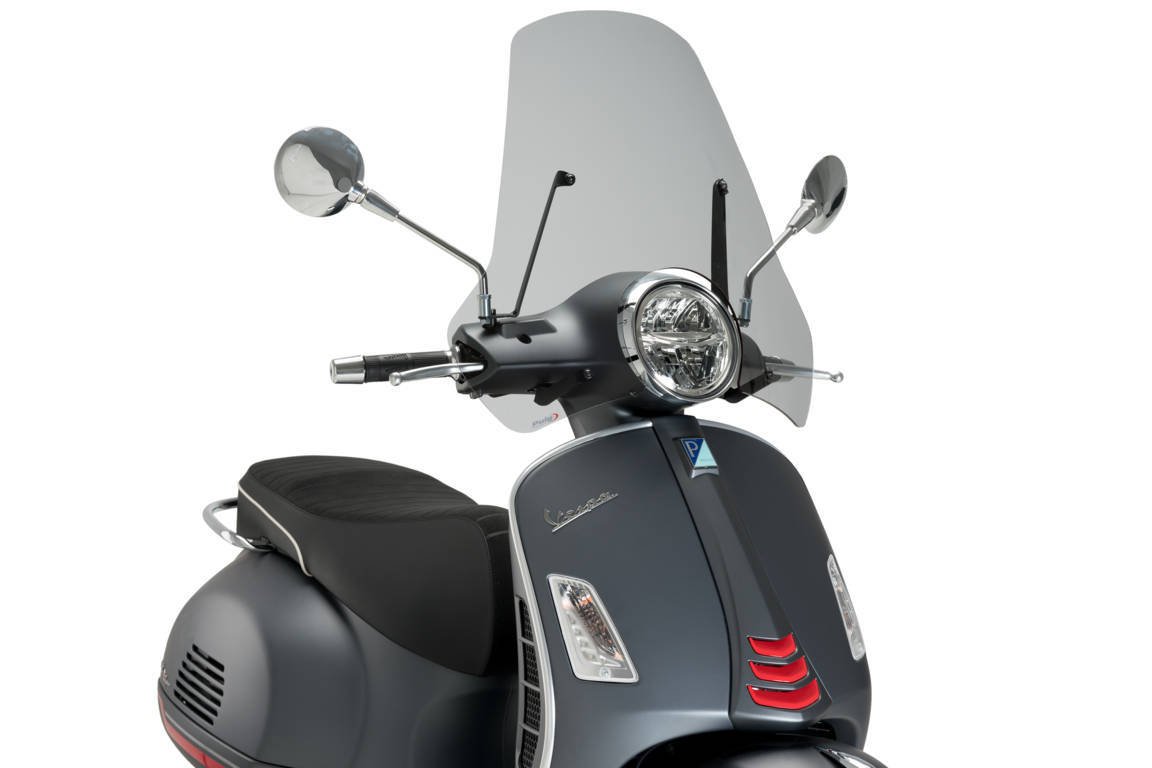 Puig Touring Screen | Light Smoke | Piaggio Vespa GTS 300 2007>2022 -   Pyramid Motorcycle Accessories