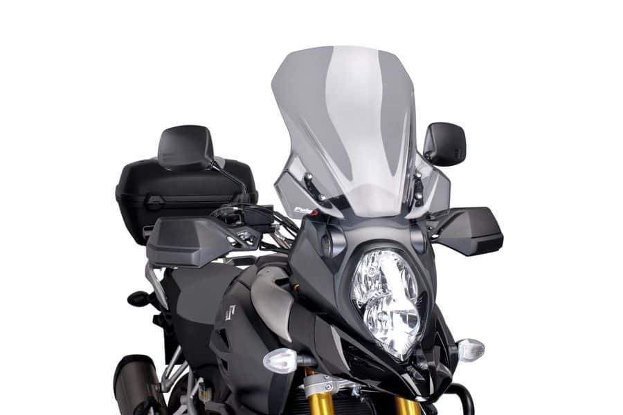 Puig Touring Screen | Light Smoke | Suzuki V-Strom 1000XT 2017>2019-M7229H-Screens-Pyramid Motorcycle Accessories
