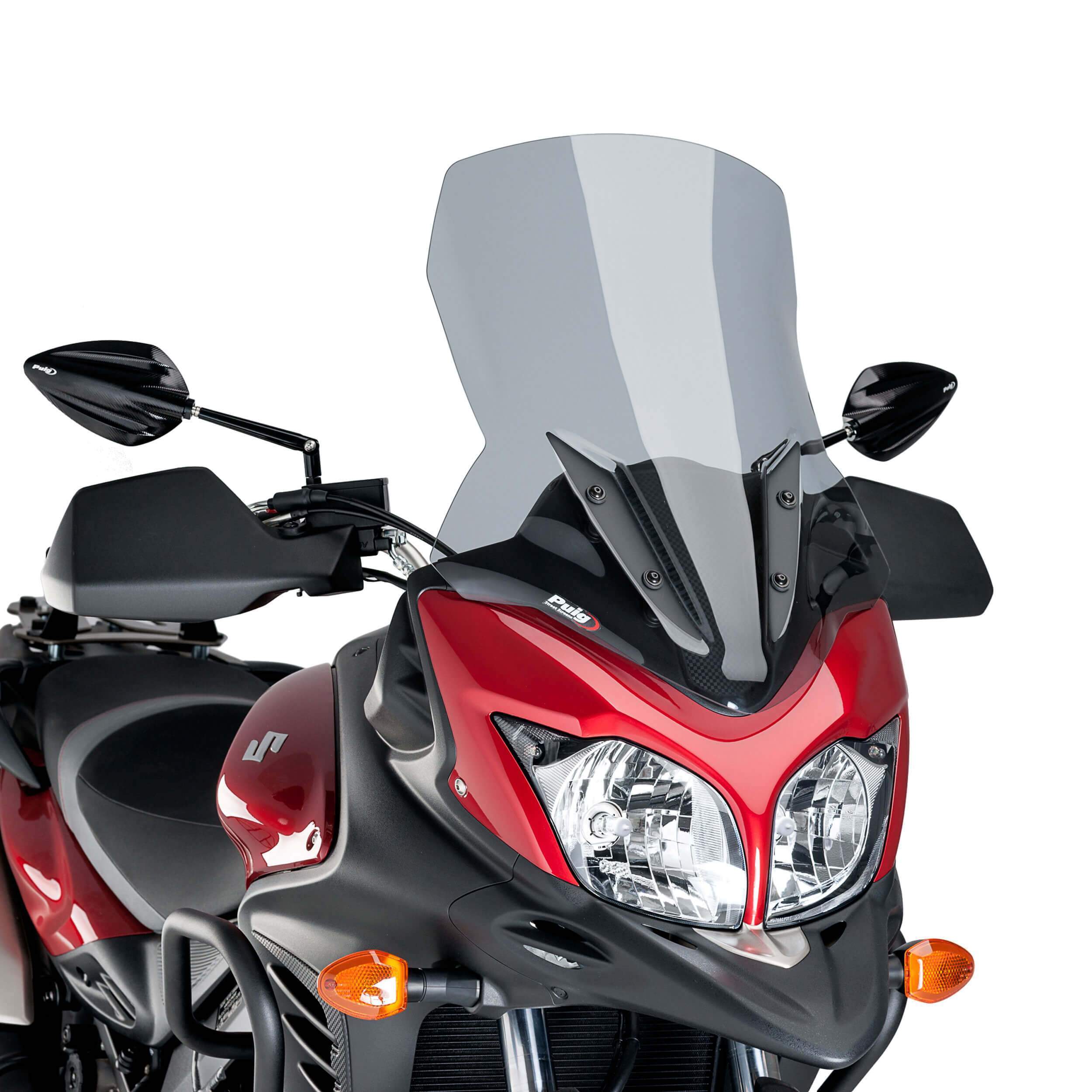 Puig Touring Screen | Light Smoke | Suzuki V-Strom 650XT 2012>2016-Screens-Pyramid Motorcycle Accessories