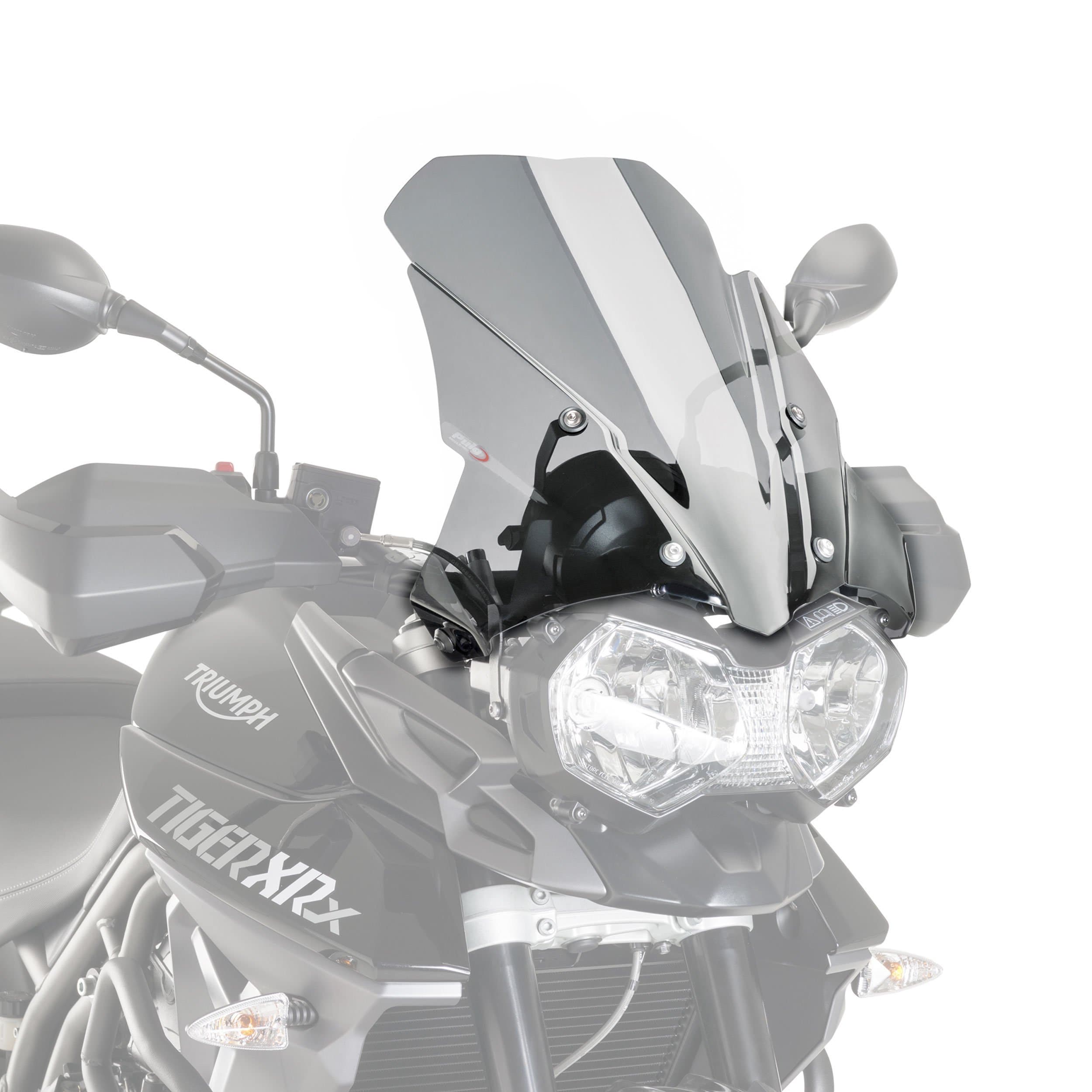Puig Touring Screen | Light Smoke | Triumph Tiger 800 XR/XRT/XRX/Low 2015>2017-Screens-Pyramid Motorcycle Accessories