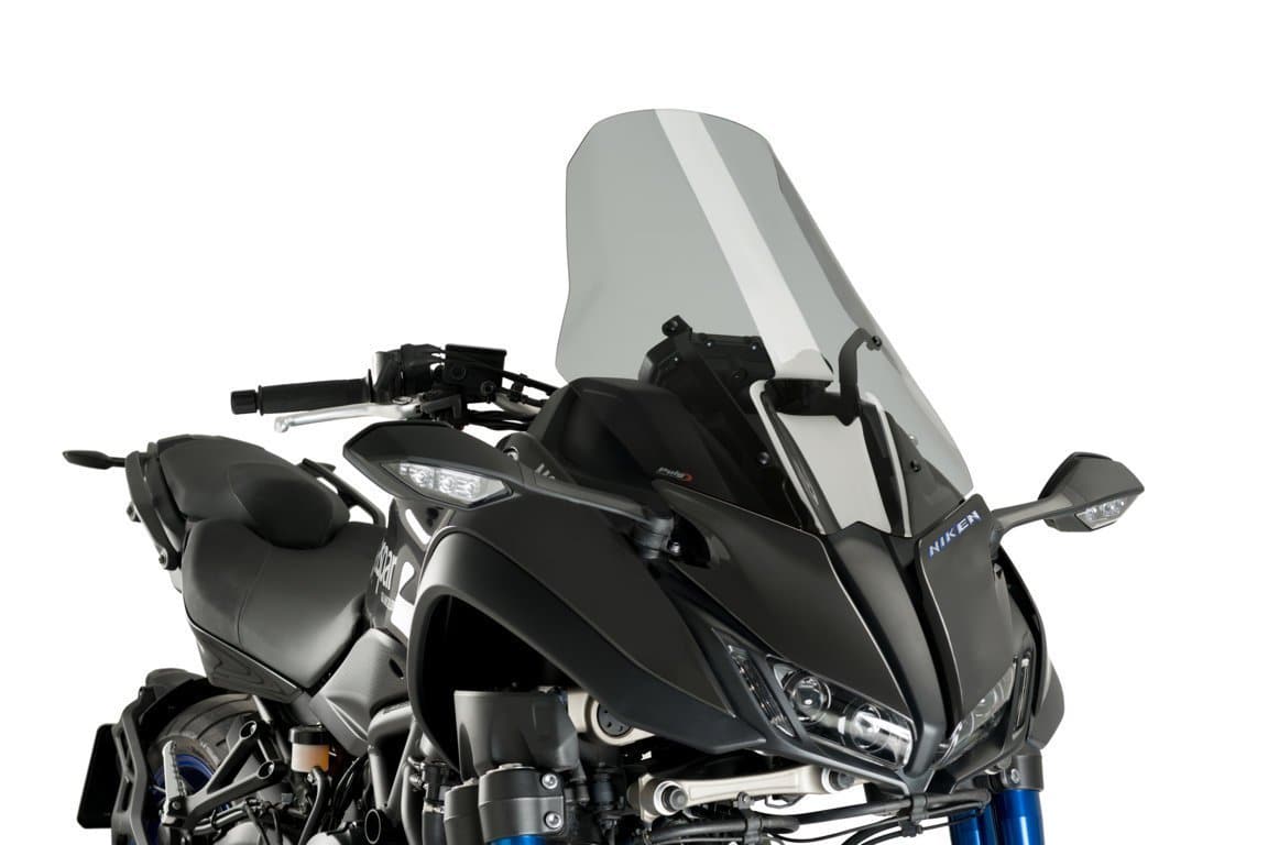 Puig Touring Screen | Light Smoke | Yamaha Niken 2018>2022-M2385H-Screens-Pyramid Motorcycle Accessories