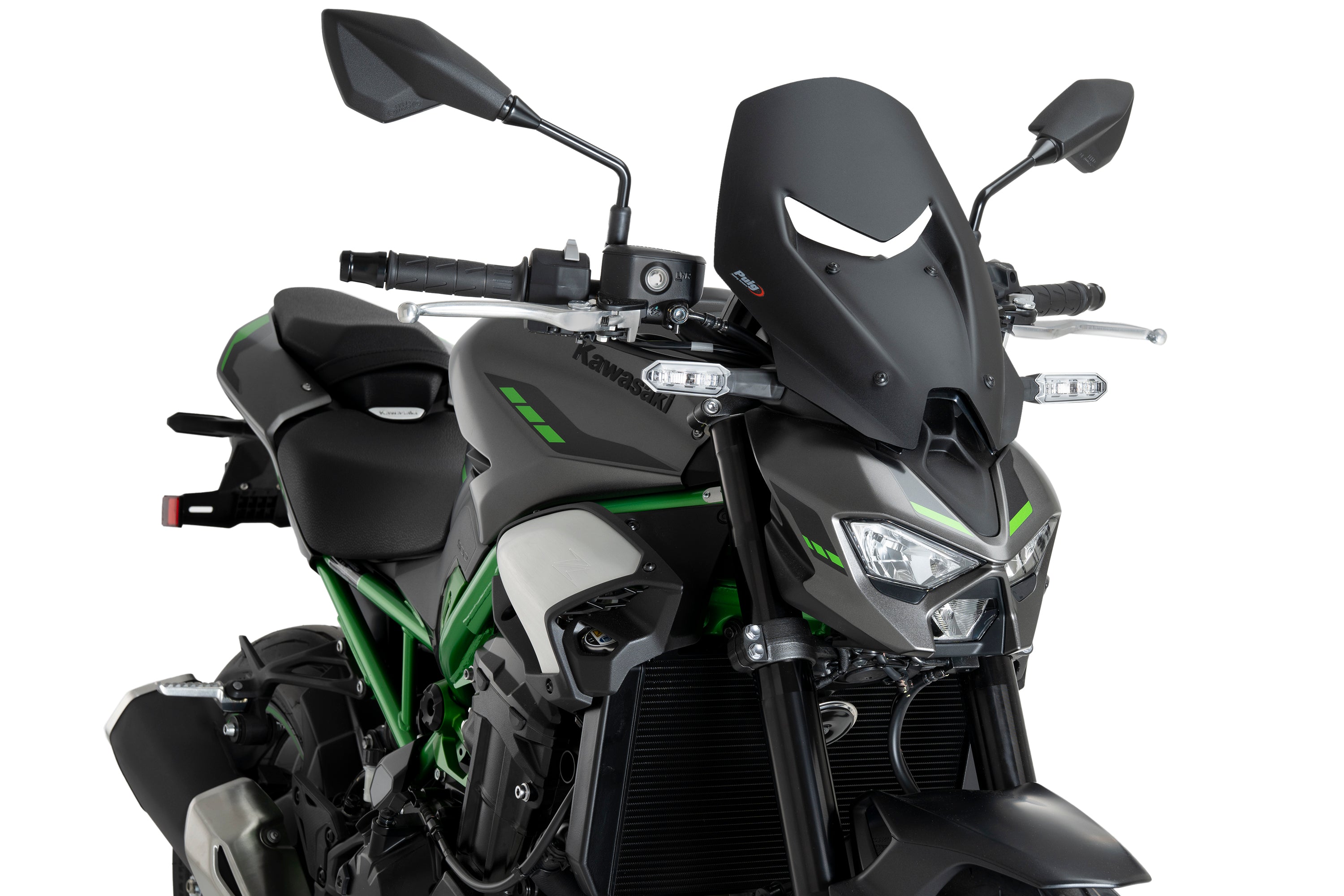 Puig Touring Screen | Matte Black (Opaque) | Kawasaki Z 900 2025>Current -  Shop name