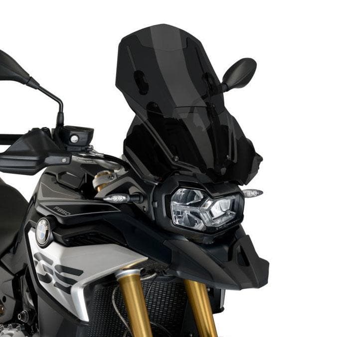 Puig Touring Screen (Option B) | Dark Smoke | BMW F 850 GS 2018>2023-Screens-Pyramid Motorcycle Accessories