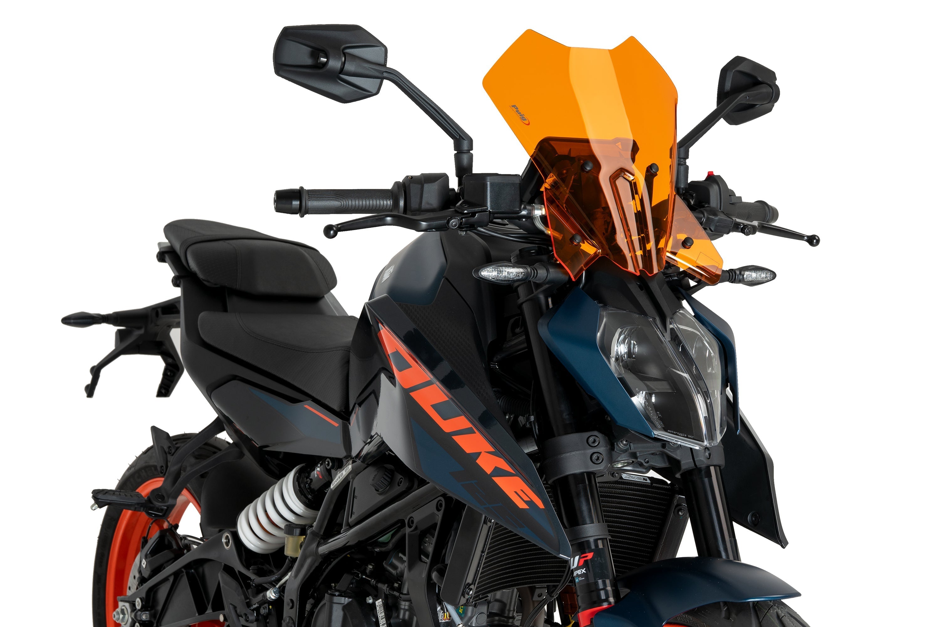 Puig Touring Screen | Orange| KTM 125/390 Duke 2024>Current -  Shop name