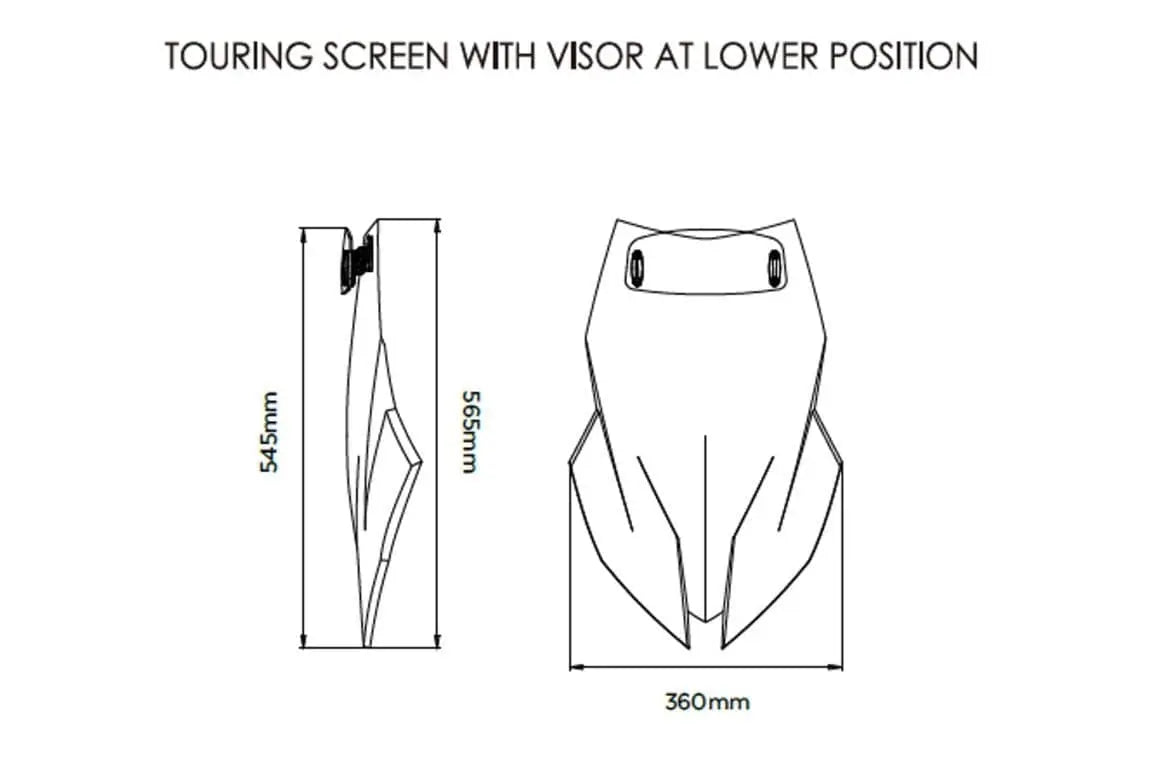 Puig Touring Screen With Visor | Light Smoke | BMW S 1000 XR 2020>Current -  Shop name