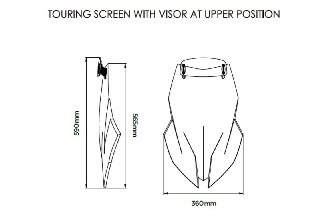 Puig Touring Screen With Visor | Light Smoke | BMW S 1000 XR 2020>Current -  Shop name