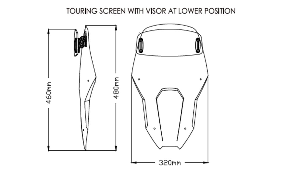 Puig Touring Screen With Visor | Light Smoke | Honda CRF 1100 L Africa Twin 2020>2023 -  Shop name