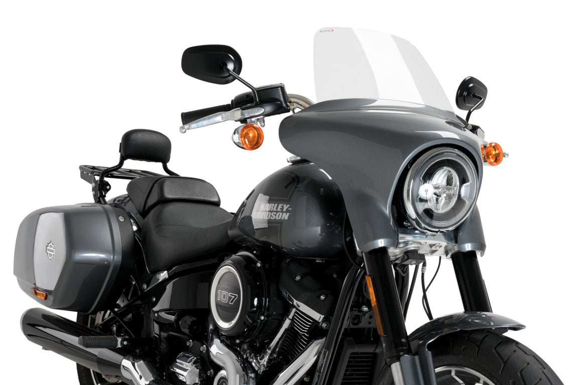 Puig Touring Screen for OEM Fairing | Clear | Harley Davidson Softail Sport Glide (FLSB) 2018>2024 -  Shop name