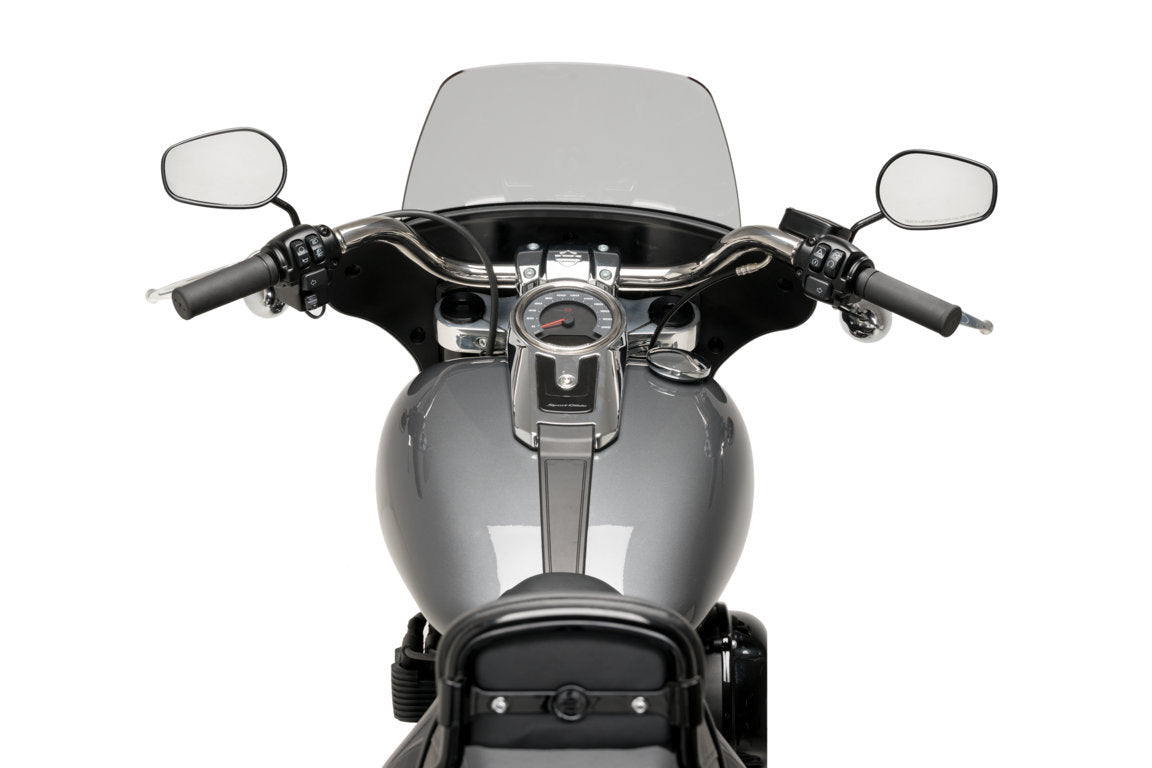 Puig Touring Screen for OEM Fairing | Light Smoke | Harley Davidson Softail Sport Glide (FLSB) 2018>2024-Screens-Pyramid Motorcycle Accessories