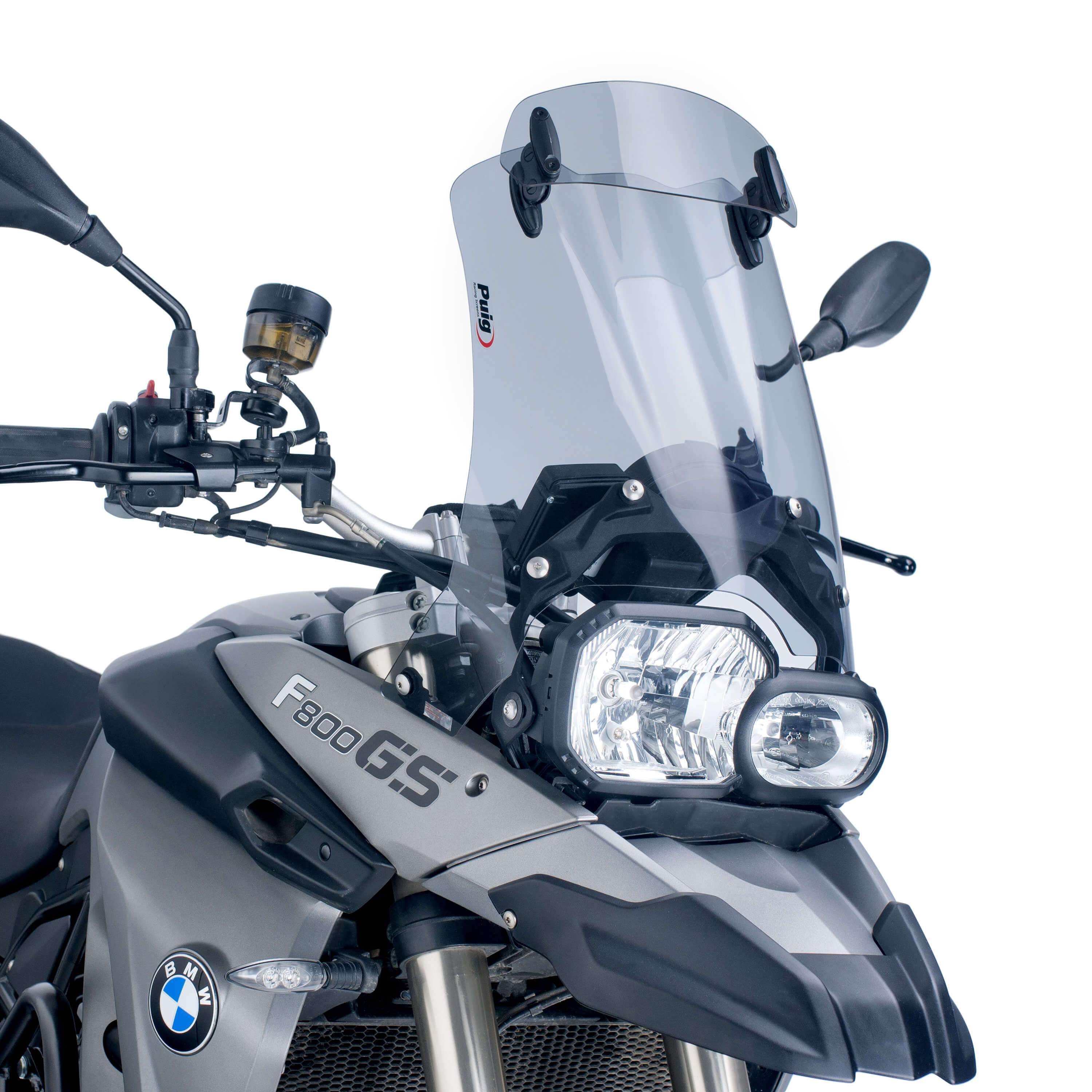 Puig Touring Screen with Visor | Light Smoke | BMW F 650 GS 2008>2012-M5914H-Screens-Pyramid Motorcycle Accessories