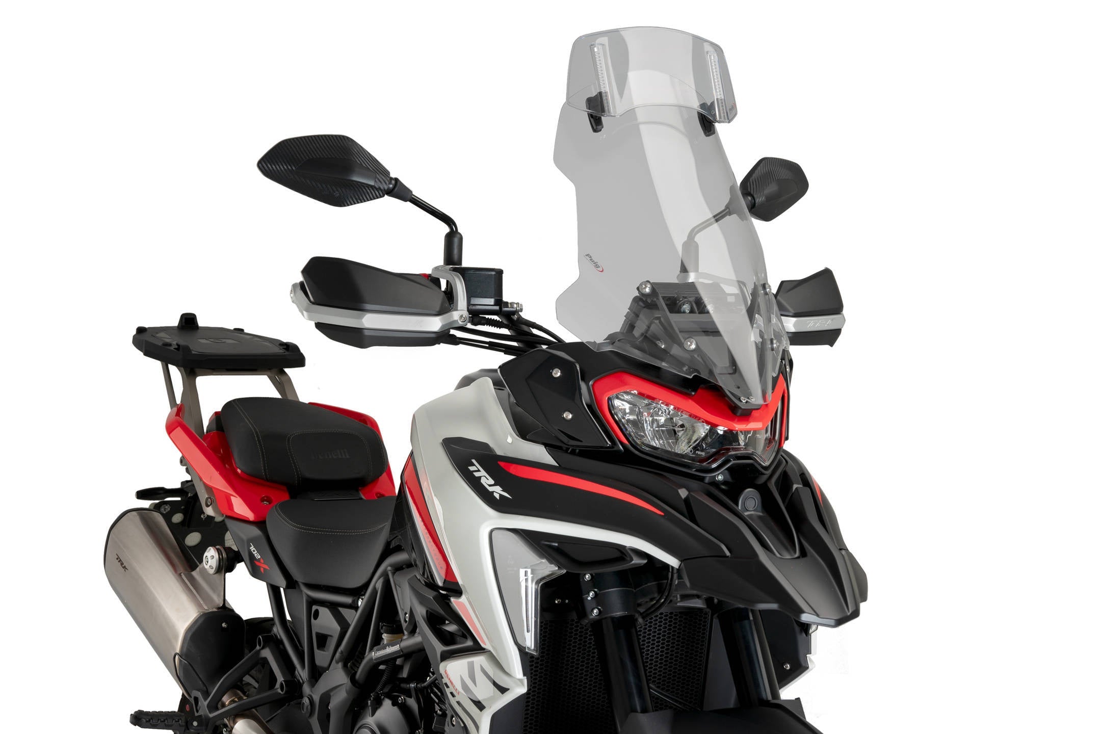Puig Touring Screen with Visor | Light Smoke | Benelli TRK 702/702 X 2023>Current-M21800H-Screens-Pyramid Motorcycle Accessories