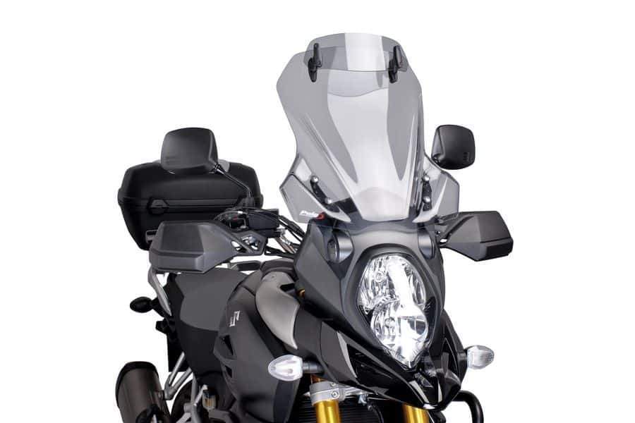 Puig Touring Screen with Visor | Light Smoke | Suzuki V-Strom 1000XT 2014>2019-M7230H-Screens-Pyramid Motorcycle Accessories