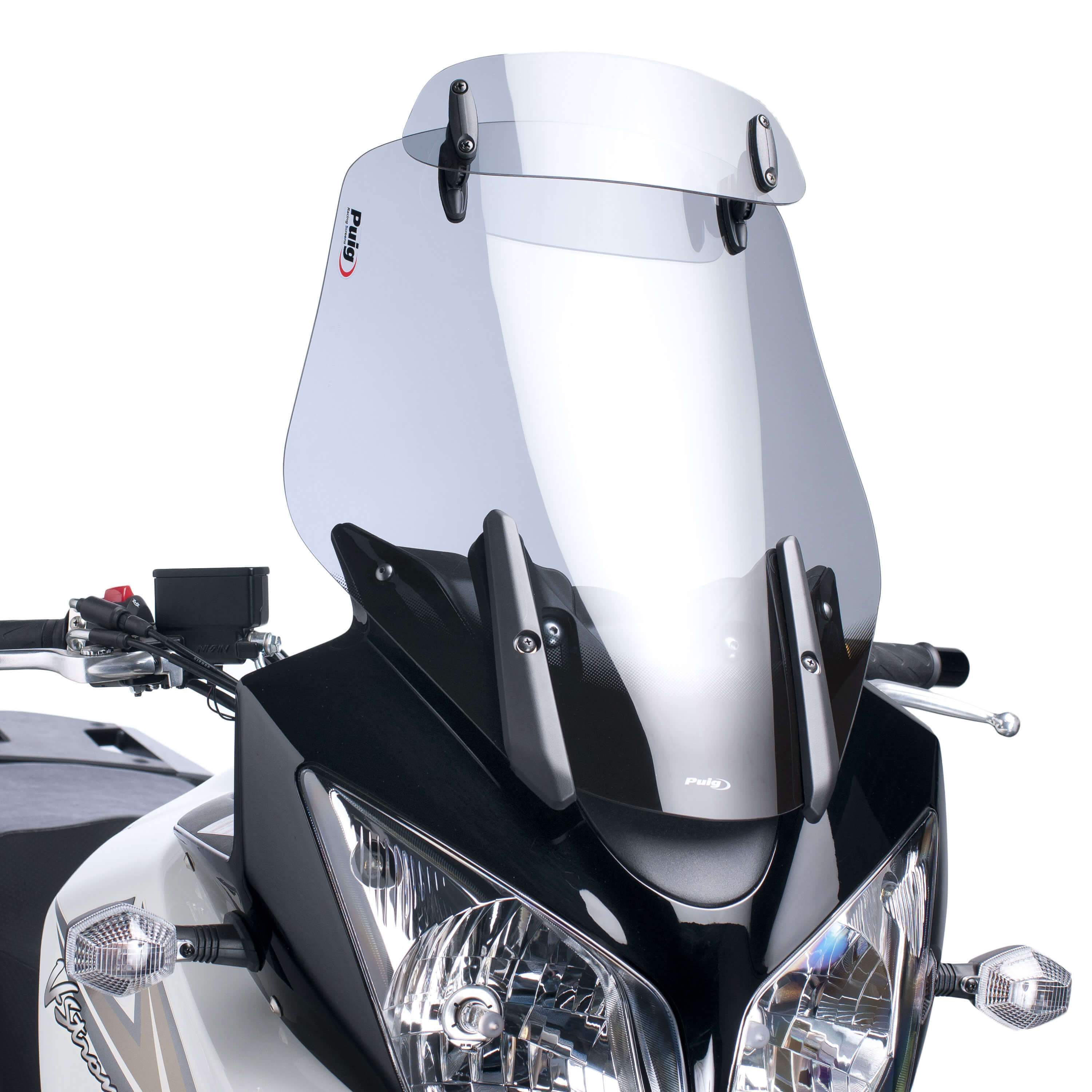 Puig Touring Screen with Visor | Light Smoke | Suzuki V-Strom 650 2004>2011 -  Shop name