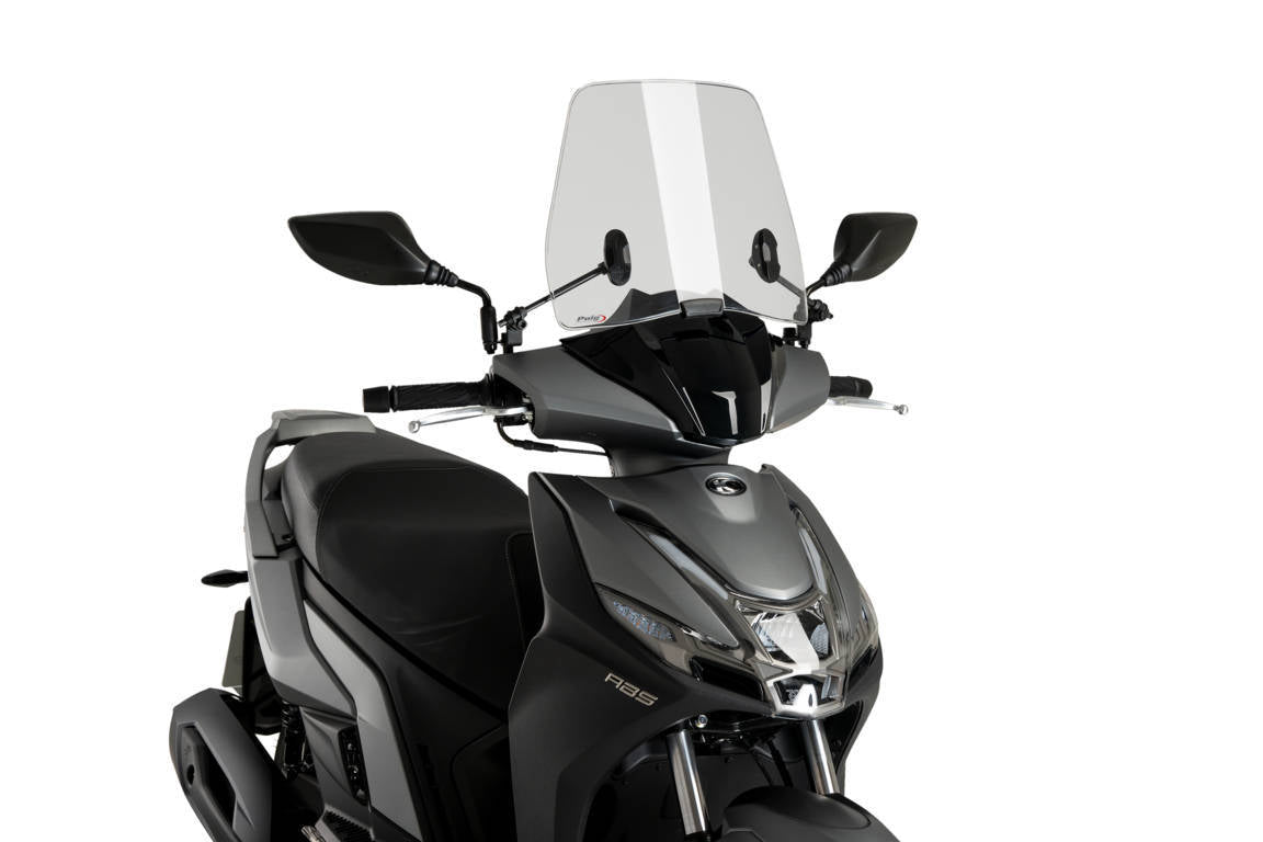 Puig Trafic Screen | Light Smoke | Kymco Agility S 125i 2021>Current-M21736H-Screens-Pyramid Motorcycle Accessories