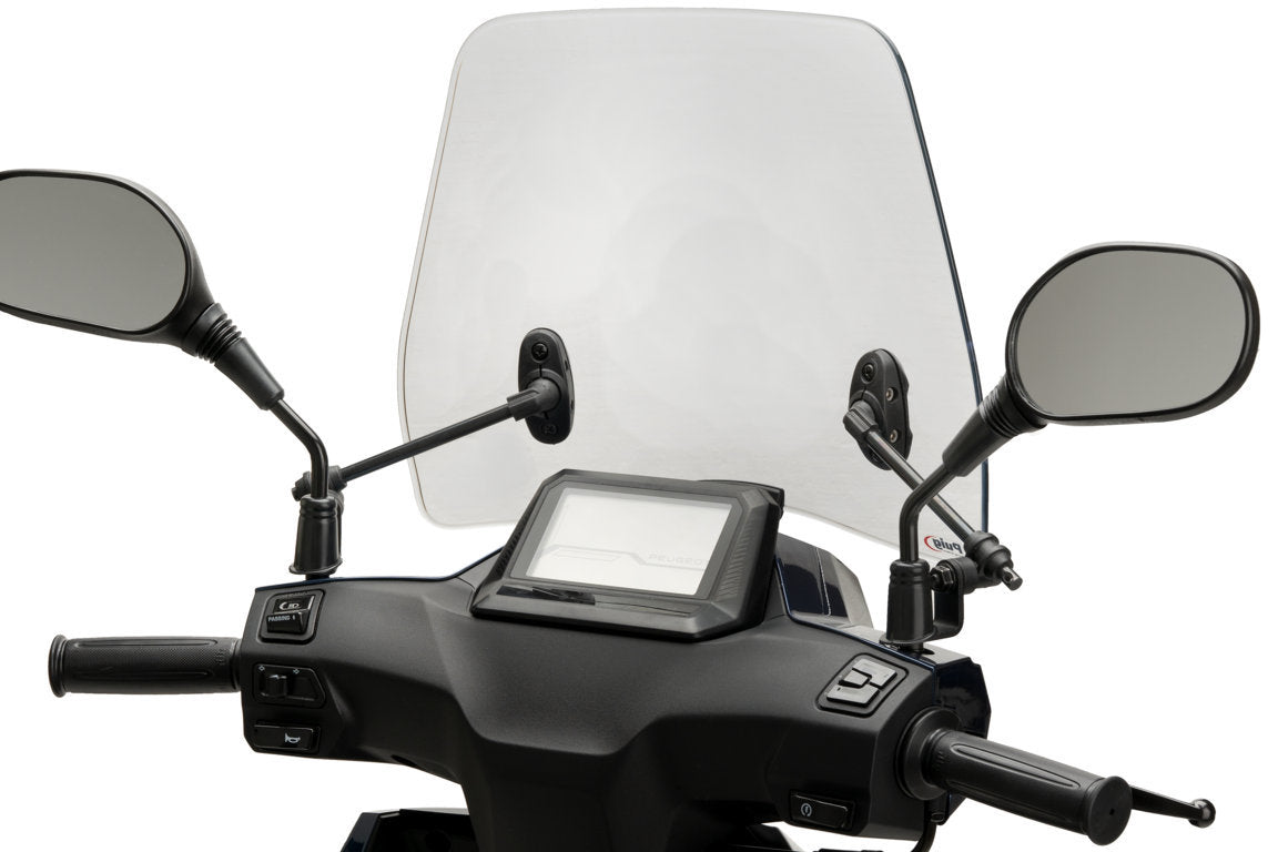 Puig Trafic Screen | Light Smoke | Peugeot Tweet 125 Active/GT 2023>Current-M21701H-Screens-Pyramid Motorcycle Accessories