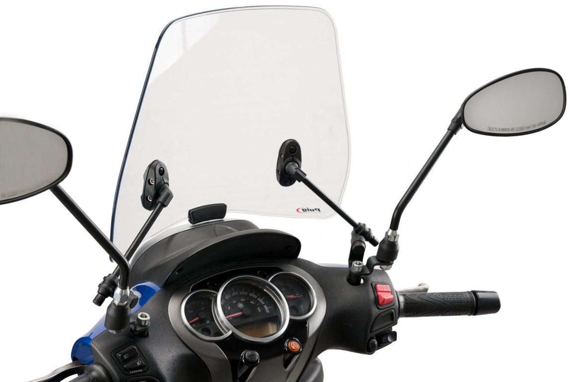 Puig Trafic Screen | Light Smoke | Piaggio Beverly 300 IE 2011>2021-M21567H-Screens-Pyramid Motorcycle Accessories