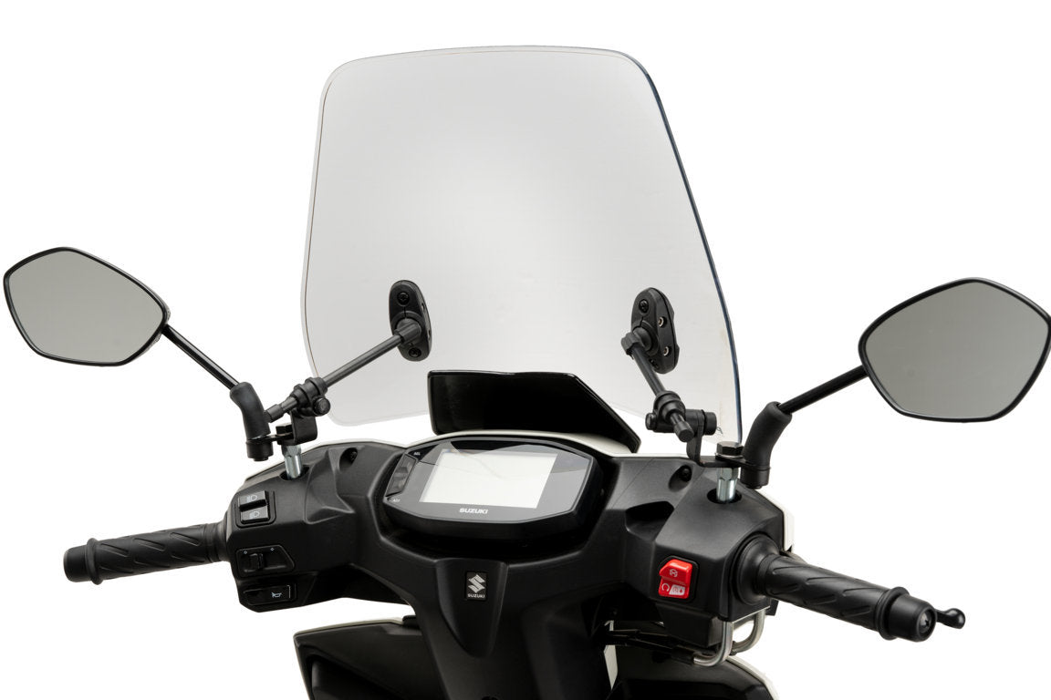 Puig Trafic Screen | Light Smoke | Suzuki Avenis 125i 2021>Current -  Shop name