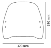 Puig Trafic Screen | Light Smoke | Suzuki Avenis 125i 2021>Current -  Shop name