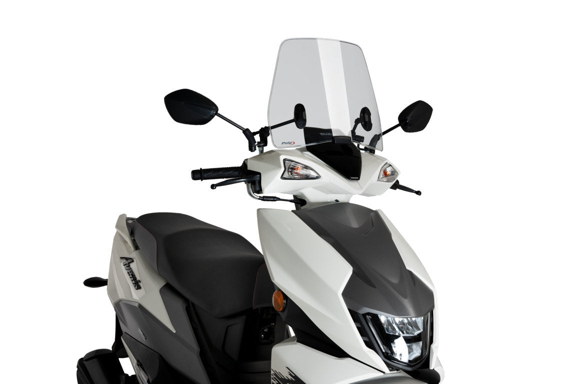 Puig Trafic Screen | Light Smoke | Suzuki Avenis 125i 2021>Current -  Shop name