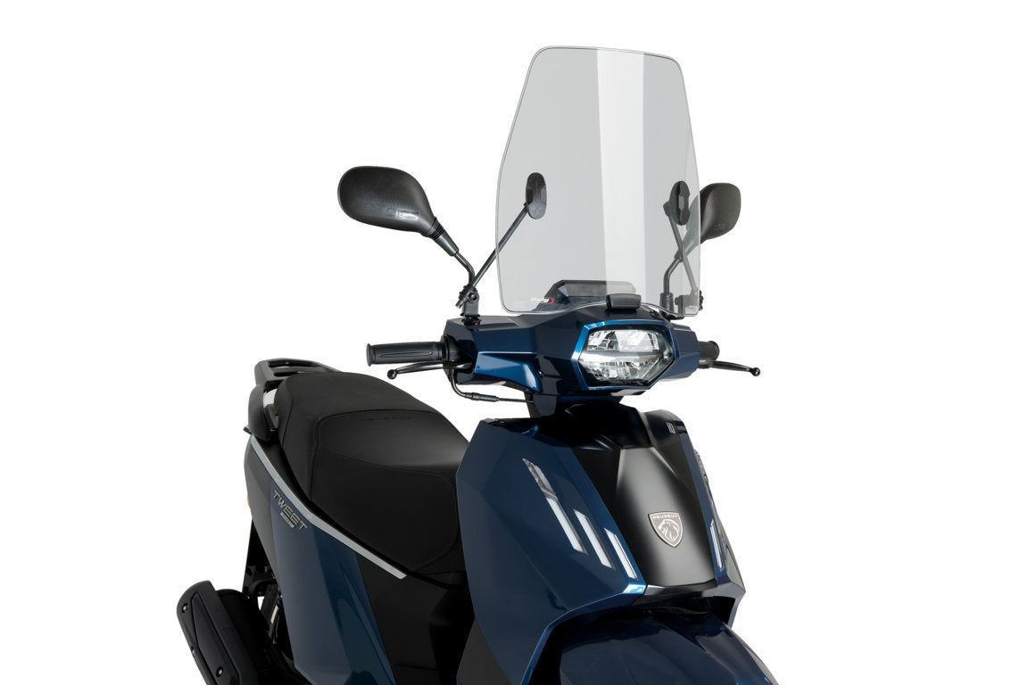 Puig Urban Screen | Light Smoke | Peugeot Tweet 125 Active/GT 2023>Current-M21702H-Screens-Pyramid Motorcycle Accessories