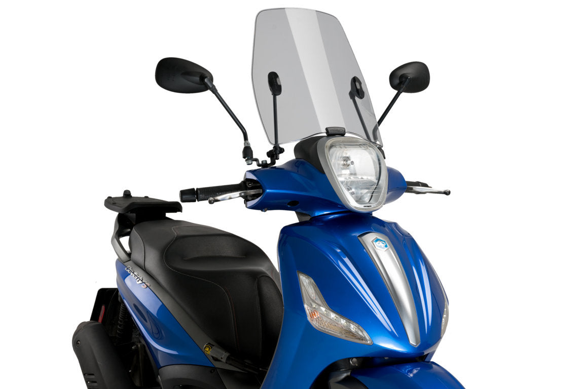 Puig Urban Screen | Light Smoke | Piaggio Beverly 300 IE 2011>2021-M21568H-Screens-Pyramid Motorcycle Accessories