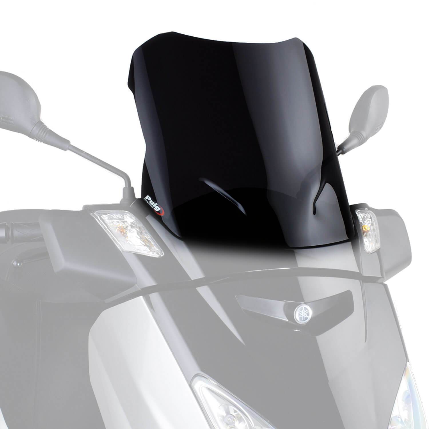 Puig V-Tech Line Touring Screen | Black (Opaque) | Yamaha XMAX 250 2006>2009-Screens-Pyramid Motorcycle Accessories