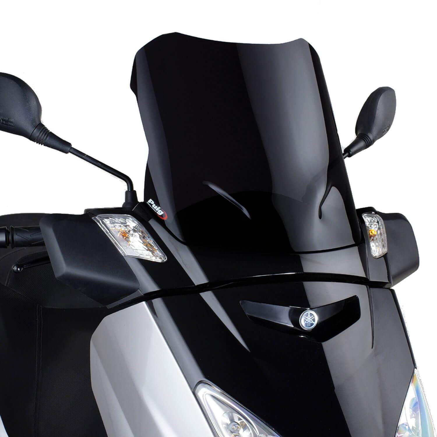 Puig V-Tech Line Touring Screen | Black (Opaque) | Yamaha XMAX 250 2006>2009-Screens-Pyramid Motorcycle Accessories