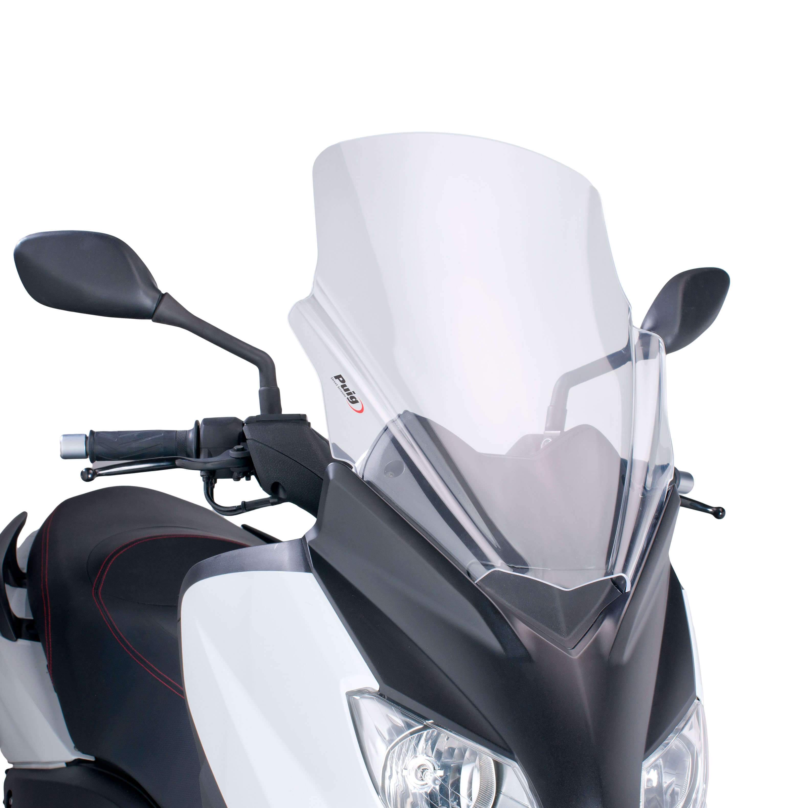 Puig V-Tech Line Touring Screen | Clear | Yamaha XMAX 250 2010>2013-Screens-Pyramid Motorcycle Accessories