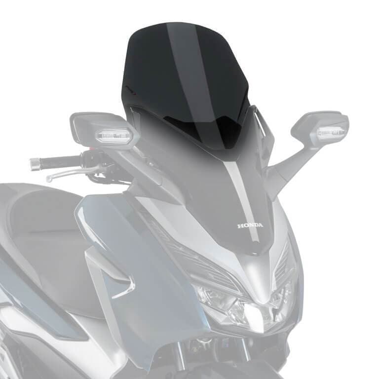 Puig V-Tech Line Touring Screen | Dark Smoke | Honda Forza 125 2018>2020-Screens-Pyramid Motorcycle Accessories