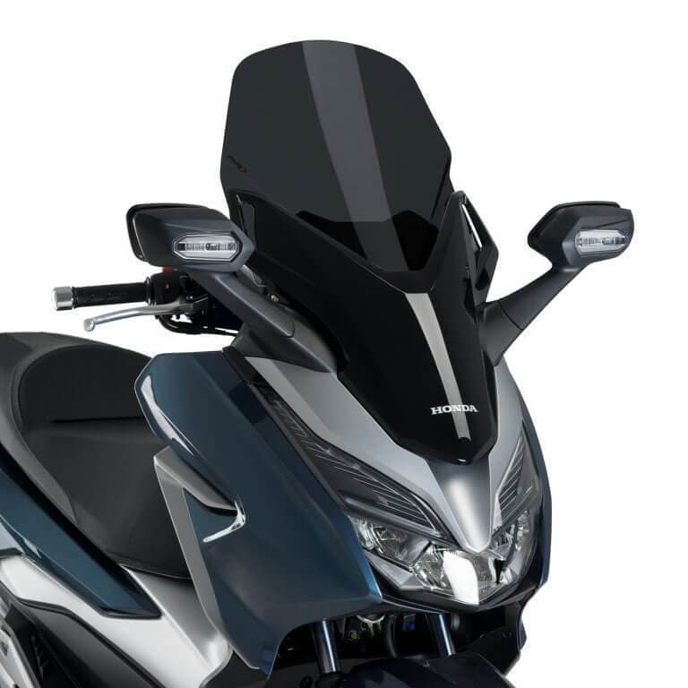 Puig V-Tech Line Touring Screen | Dark Smoke | Honda Forza 125 2018>2020-Screens-Pyramid Motorcycle Accessories