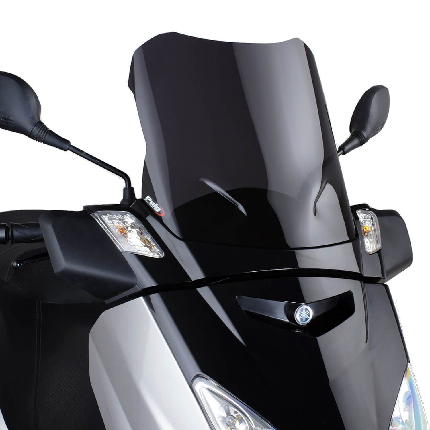 Puig V-Tech Line Touring Screen | Dark Smoke | Yamaha XMAX 250 2006>2009-Screens-Pyramid Motorcycle Accessories