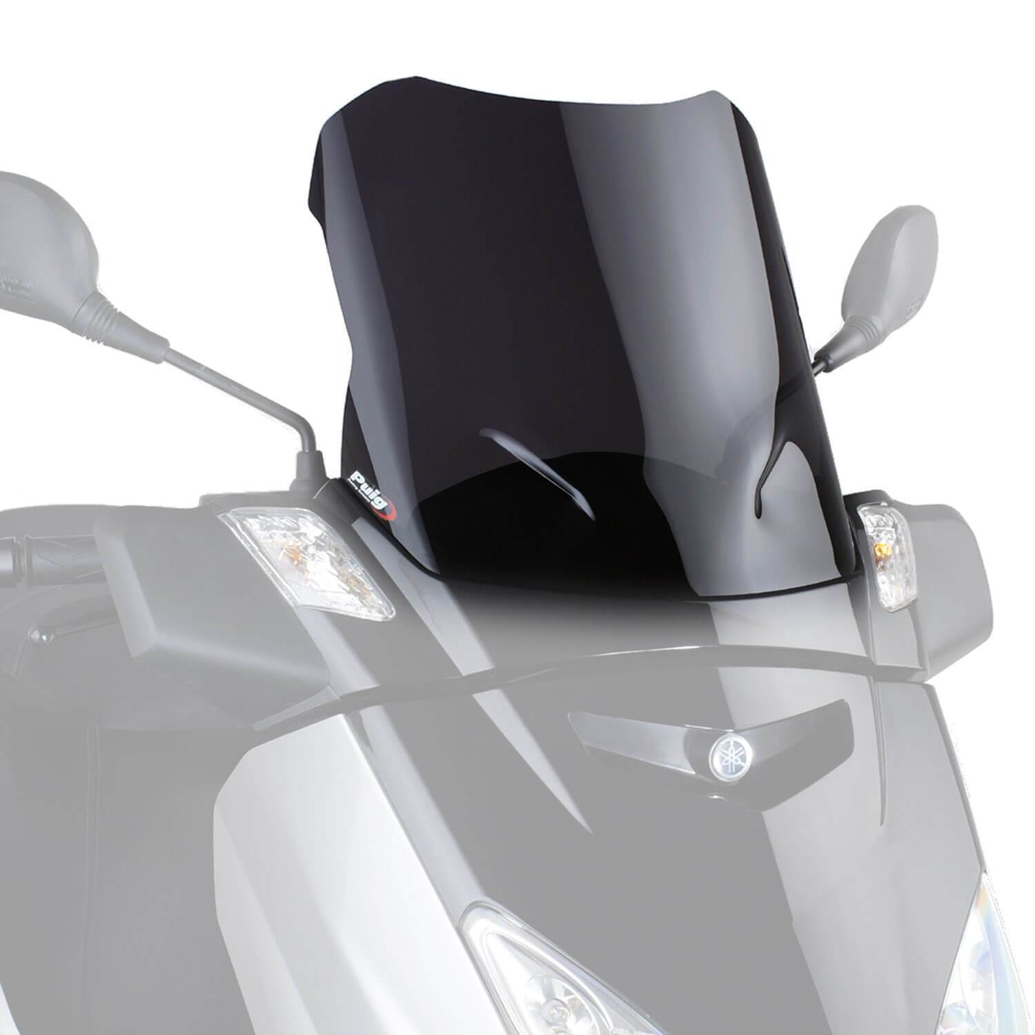 Puig V-Tech Line Touring Screen | Dark Smoke | Yamaha XMAX 250 2006>2009-Screens-Pyramid Motorcycle Accessories