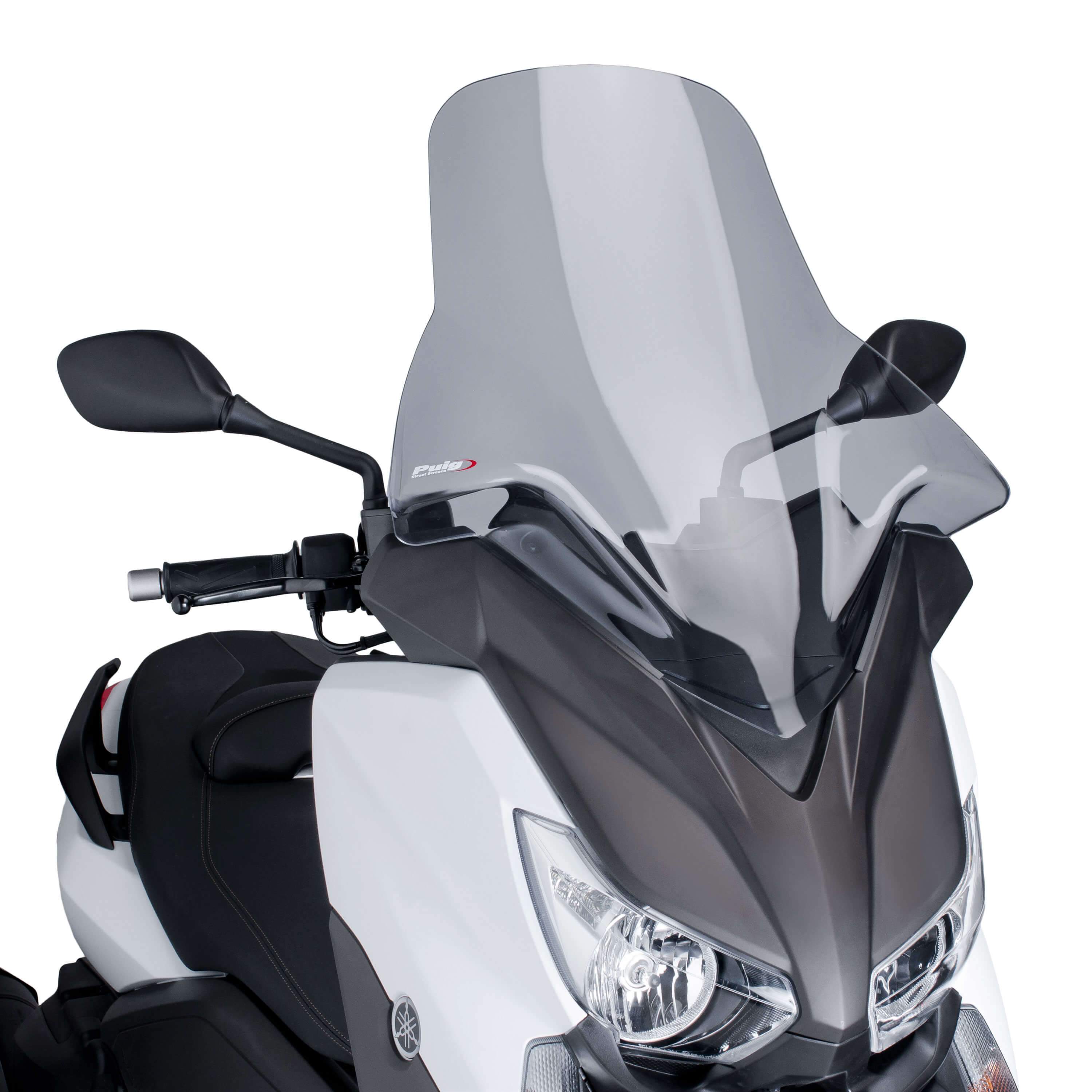 Puig V-Tech Line Touring Screen | Light Smoke | Yamaha XMAX 125 2014>2017-Screens-Pyramid Motorcycle Accessories