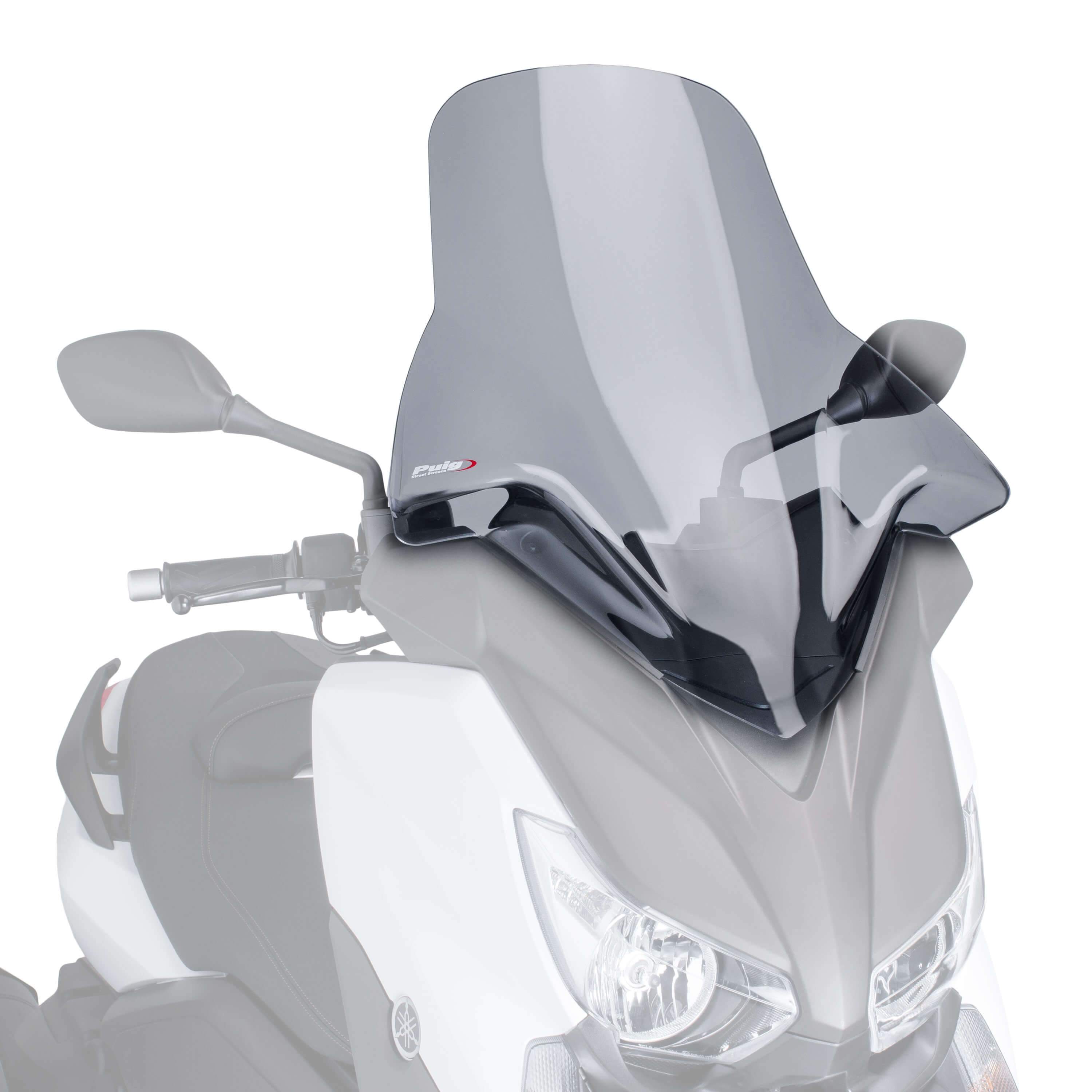 Puig V-Tech Line Touring Screen | Light Smoke | Yamaha XMAX 125 2014>2017-Screens-Pyramid Motorcycle Accessories