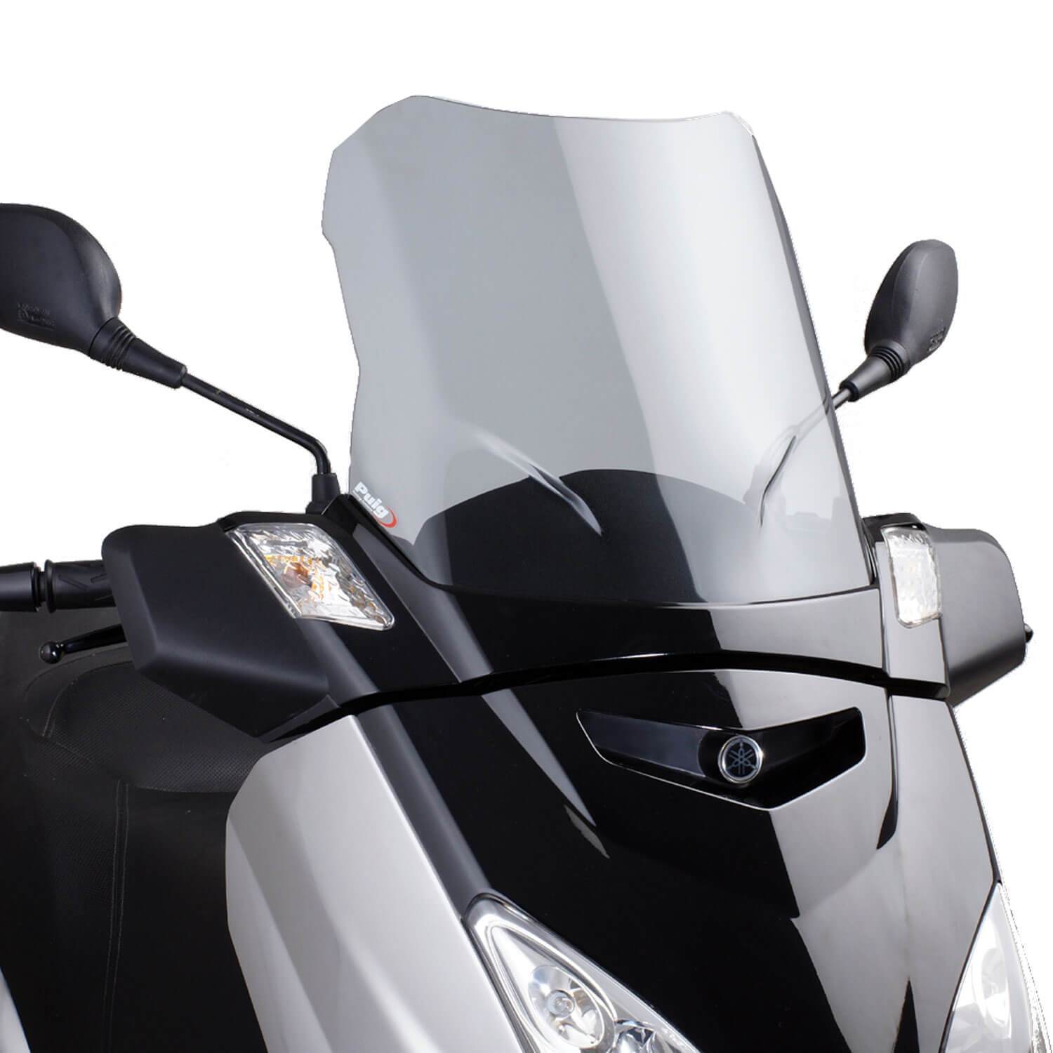 Puig V-Tech Line Touring Screen | Light Smoke | Yamaha XMAX 250 2006>2009-Screens-Pyramid Motorcycle Accessories