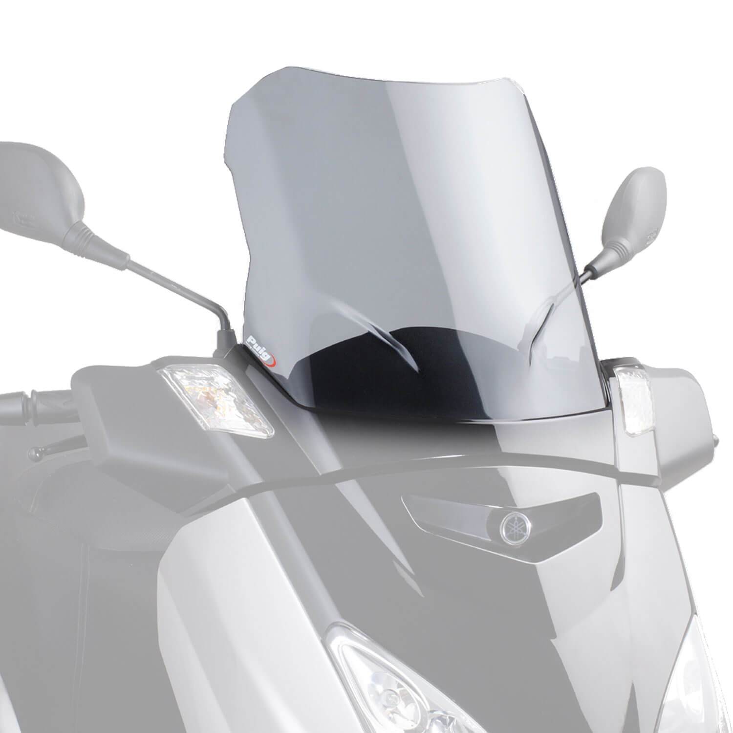 Puig V-Tech Line Touring Screen | Light Smoke | Yamaha XMAX 250 2006>2009-Screens-Pyramid Motorcycle Accessories