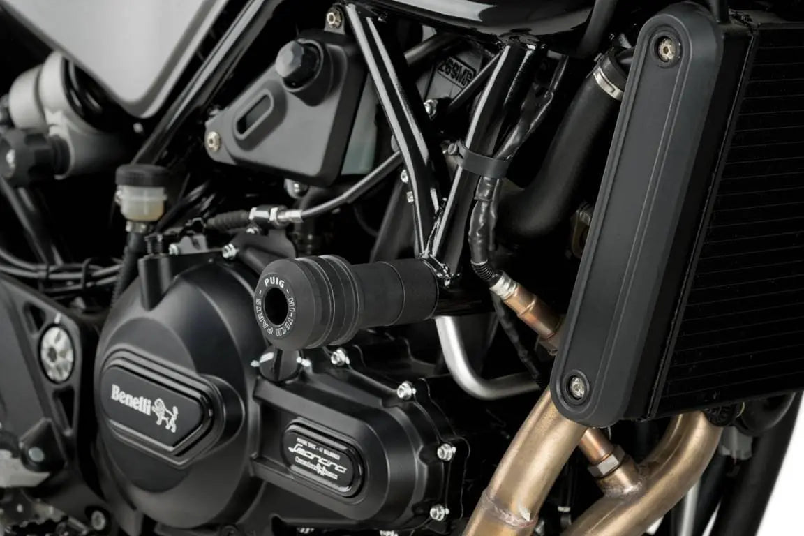 Puig Vintage 2.0 Frame Sliders | Black | Benelli Leoncino 500 2016>Cur