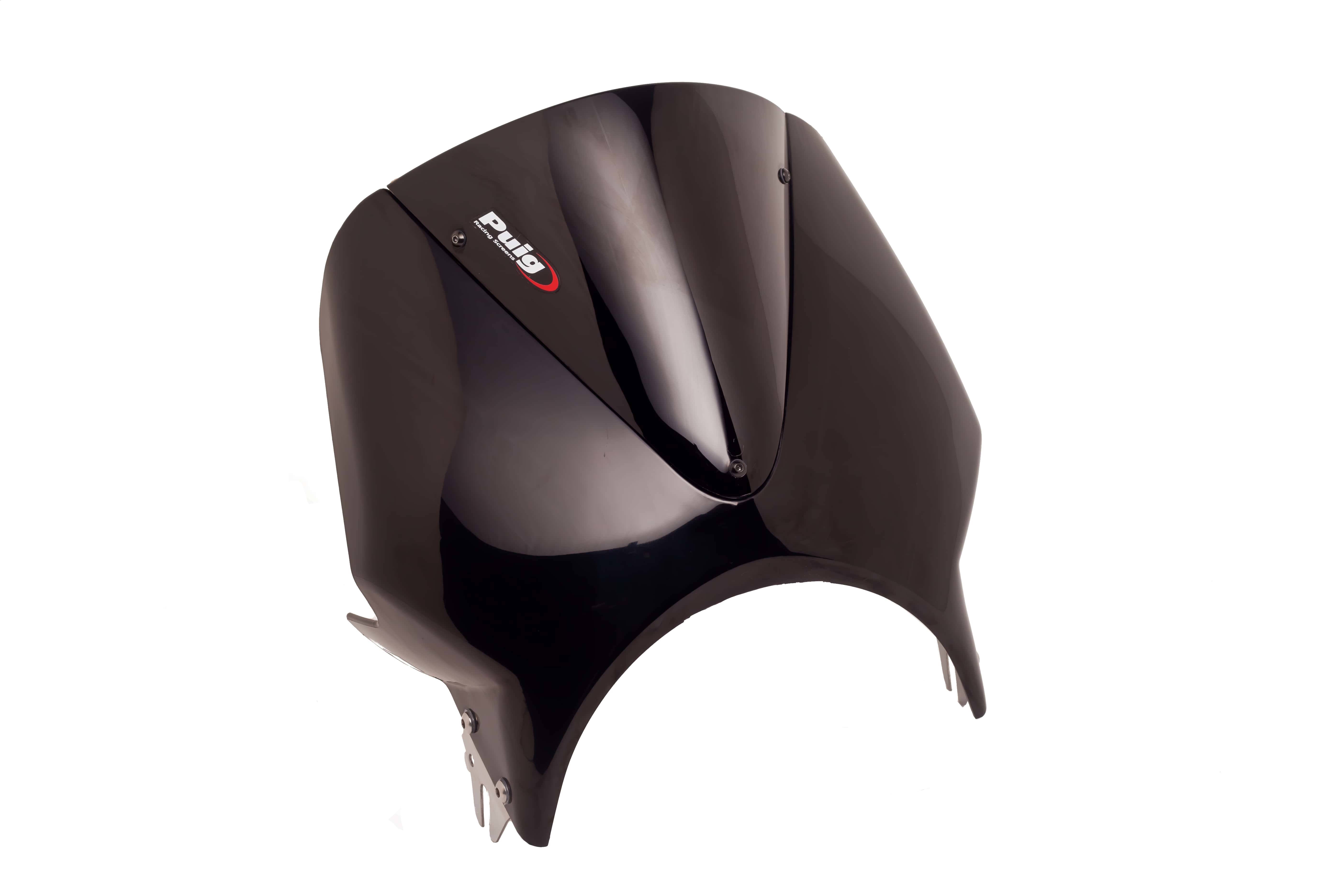 Puig Vision Screen | Black Fairing/Black | Cagiva Raptor 125 2003>2012-Screens-Pyramid Motorcycle Accessories