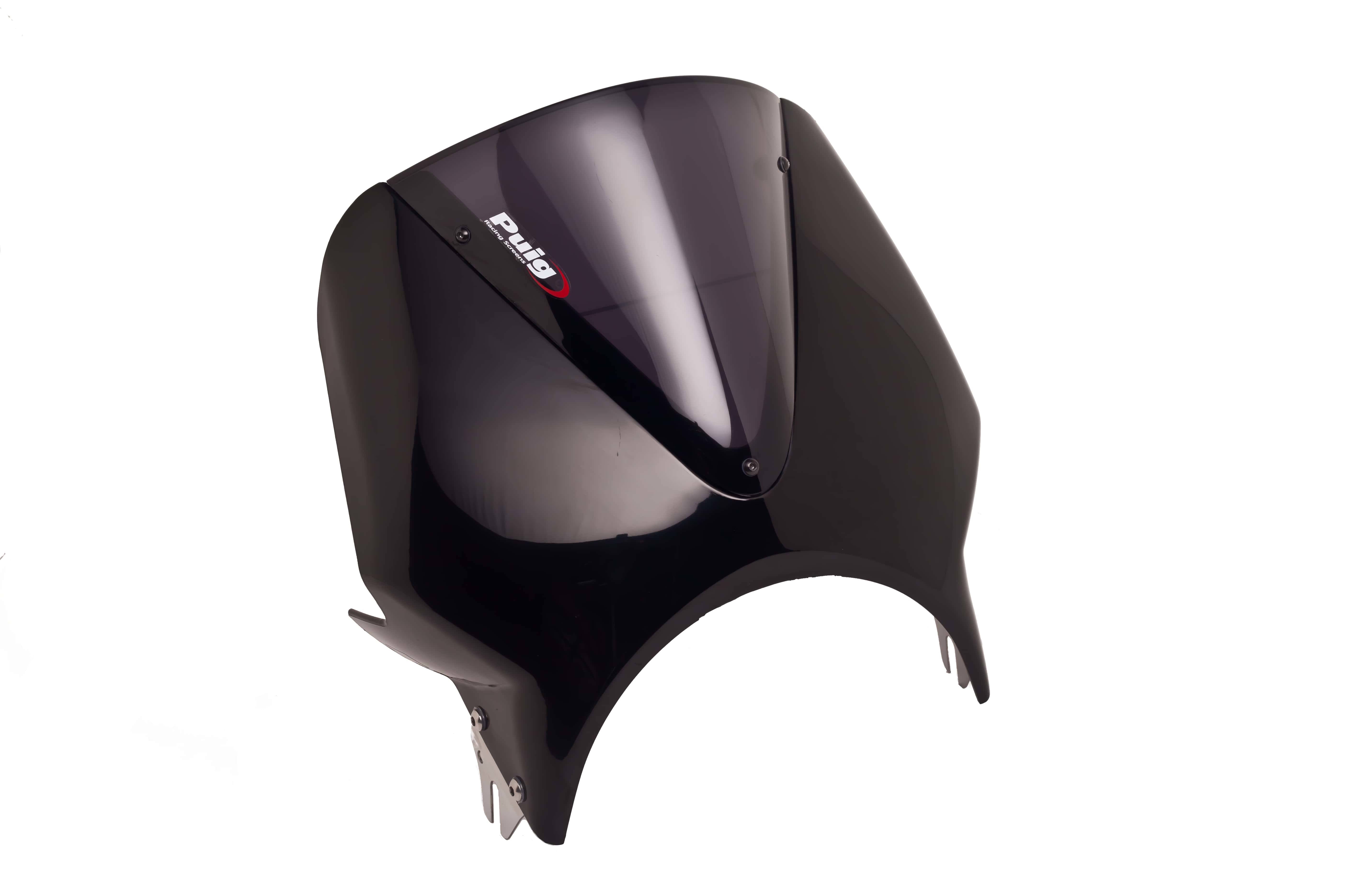 Puig Vision Screen | Black Fairing/Dark Smoke Screen | Yamaha XJR 1300 1999>2013-Screens-Pyramid Motorcycle Accessories