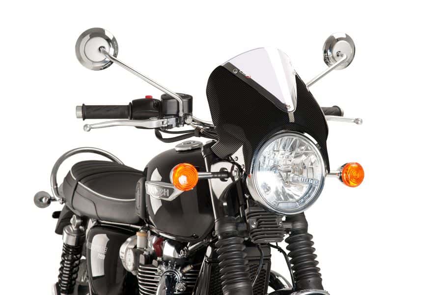 Puig Vision Screen | Carbon Look Fairing/Clear Screen | Kawasaki ER-5 1997>2006-Screens-Pyramid Motorcycle Accessories