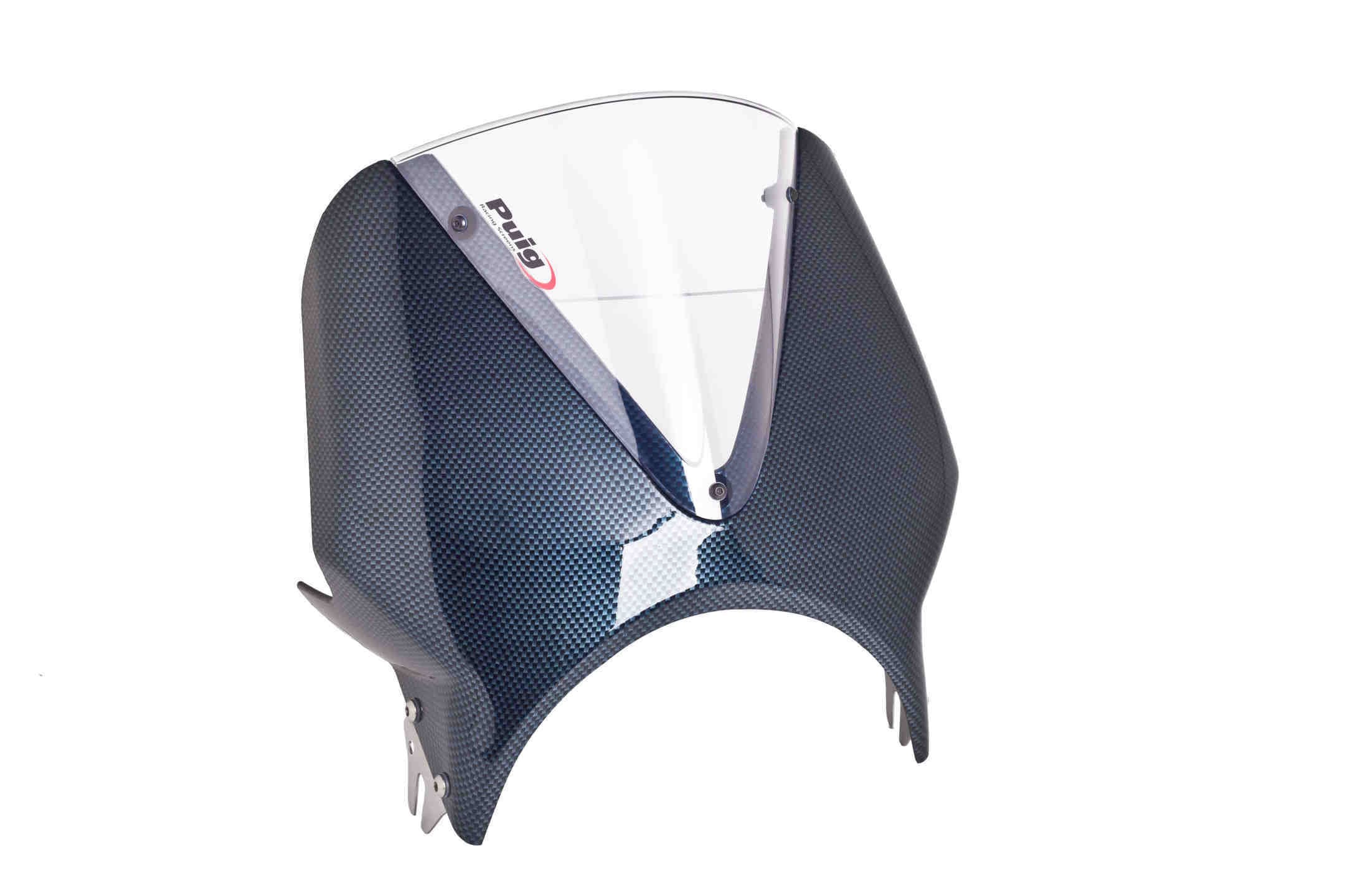 Puig Vision Screen | Carbon Look Fairing/Clear Screen -  Shop name