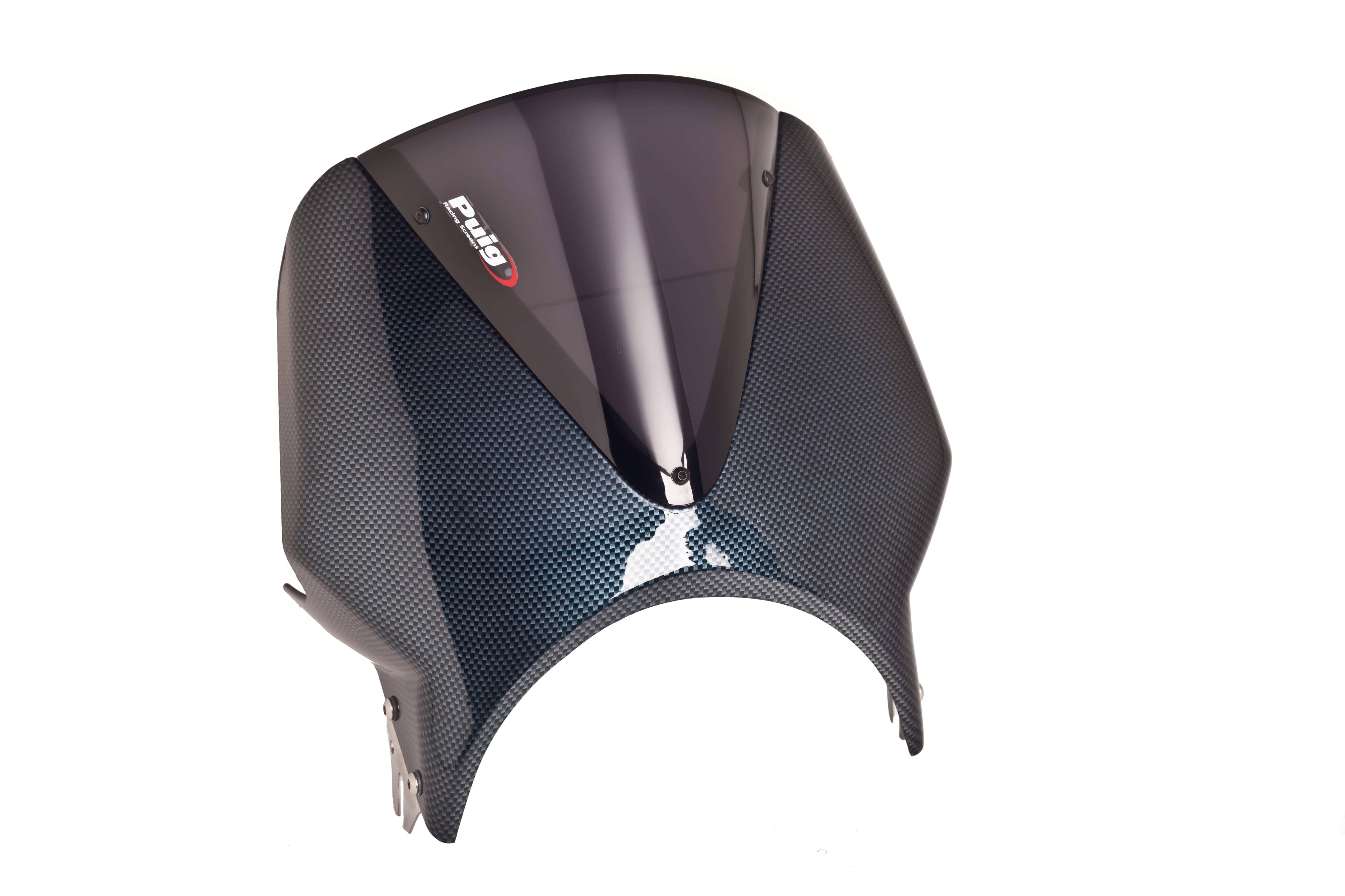 Puig Vision Screen | Carbon Look Fairing/Dark Smoke Screen | Kawasaki ER-5 1997>2006-Screens-Pyramid Motorcycle Accessories