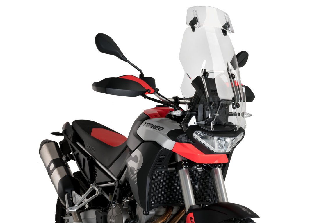 Puig Visor 2.0 - Clip On (300x130mm) | Clear-M20764W-Screen Deflectors-Pyramid Motorcycle Accessories