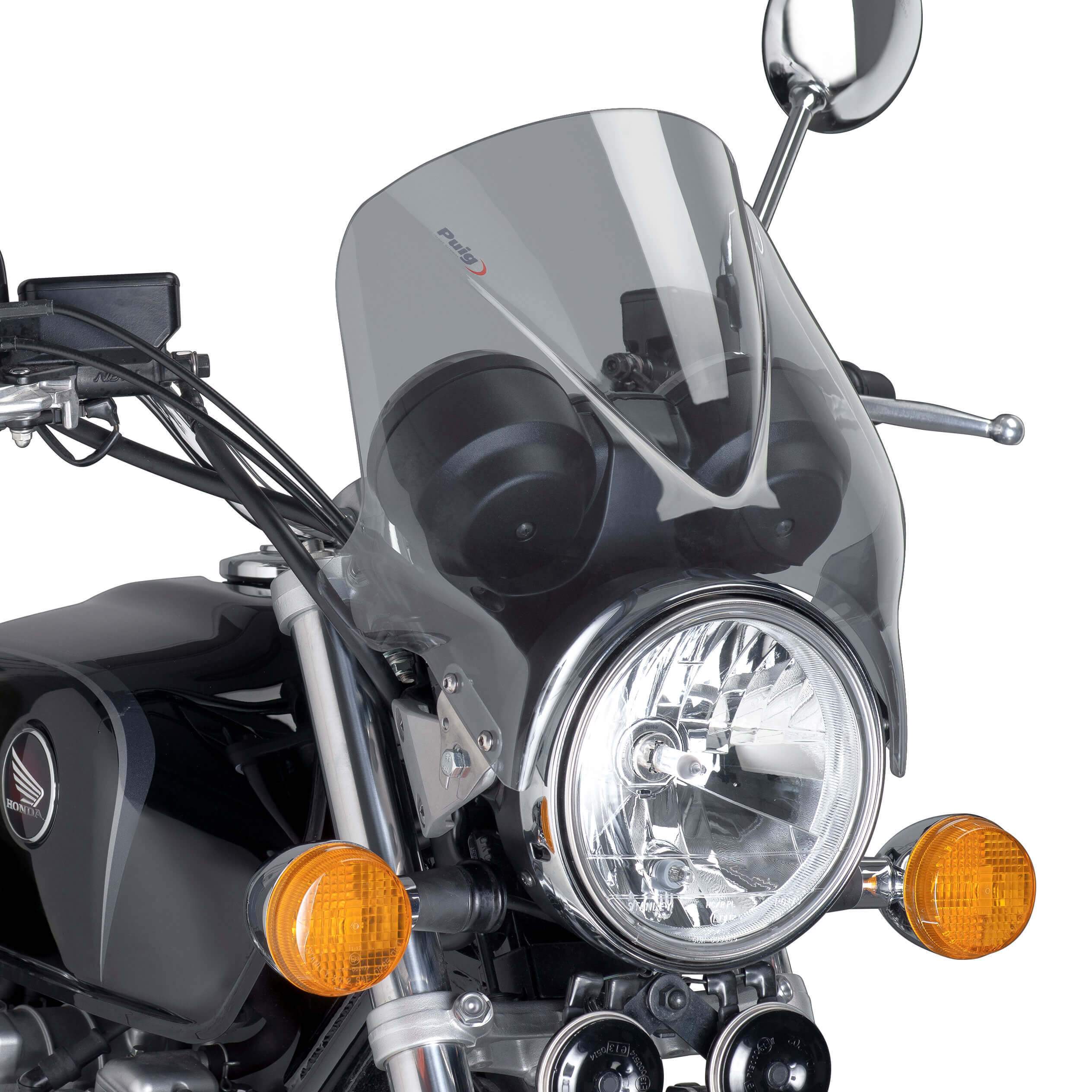 Puig Windy Screen | Light Smoke | Triumph Bonneville 2001>2015-M1482H-Screens-Pyramid Motorcycle Accessories