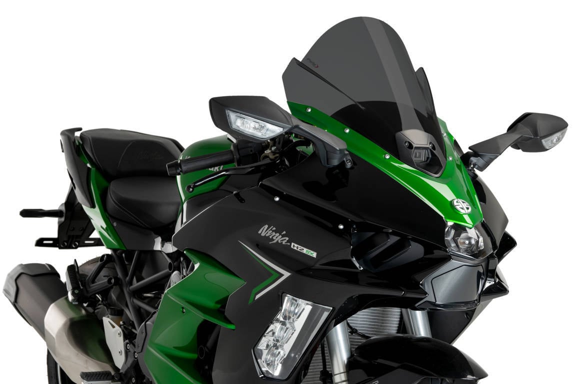 Puig Z-Racing Screen | Dark Smoke | Kawasaki Ninja H2 SX/H2 SX SE 2023>Current -  Shop name