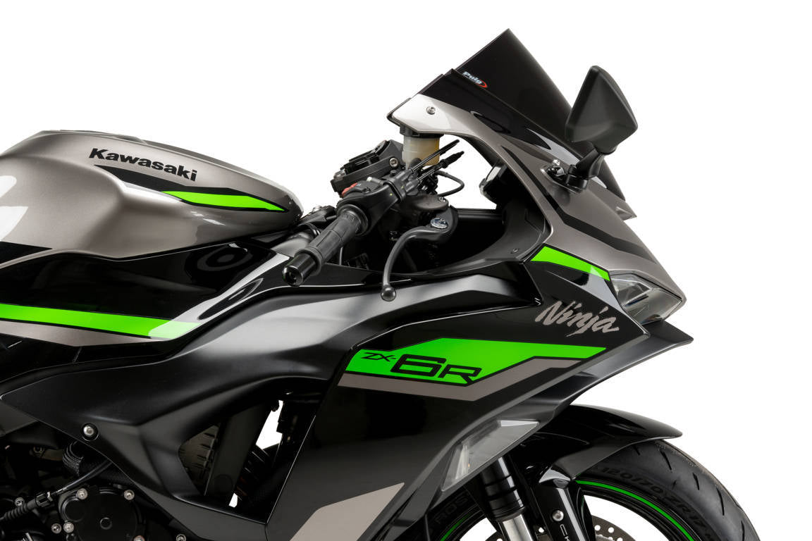 Puig Z-Racing Screen | Dark Smoke | Kawasaki Ninja ZX-6R 2024>Current-Screens-Pyramid Motorcycle Accessories