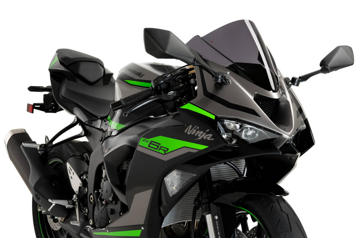 Puig Z-Racing Screen | Dark Smoke | Kawasaki Ninja ZX-6R 2024>Current-Screens-Pyramid Motorcycle Accessories