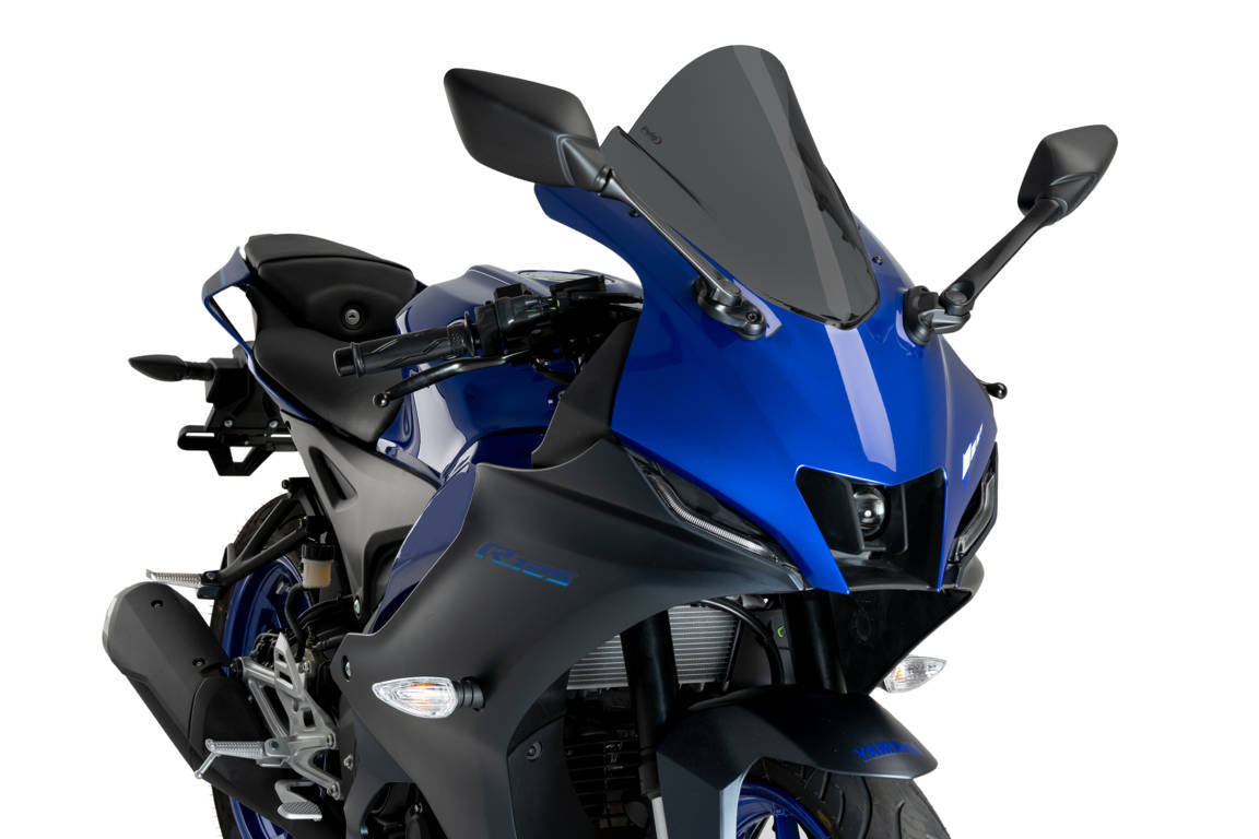 Puig Z-Racing Screen | Dark Smoke | Yamaha YZF-R125 2023>Current-Screens-Pyramid Motorcycle Accessories
