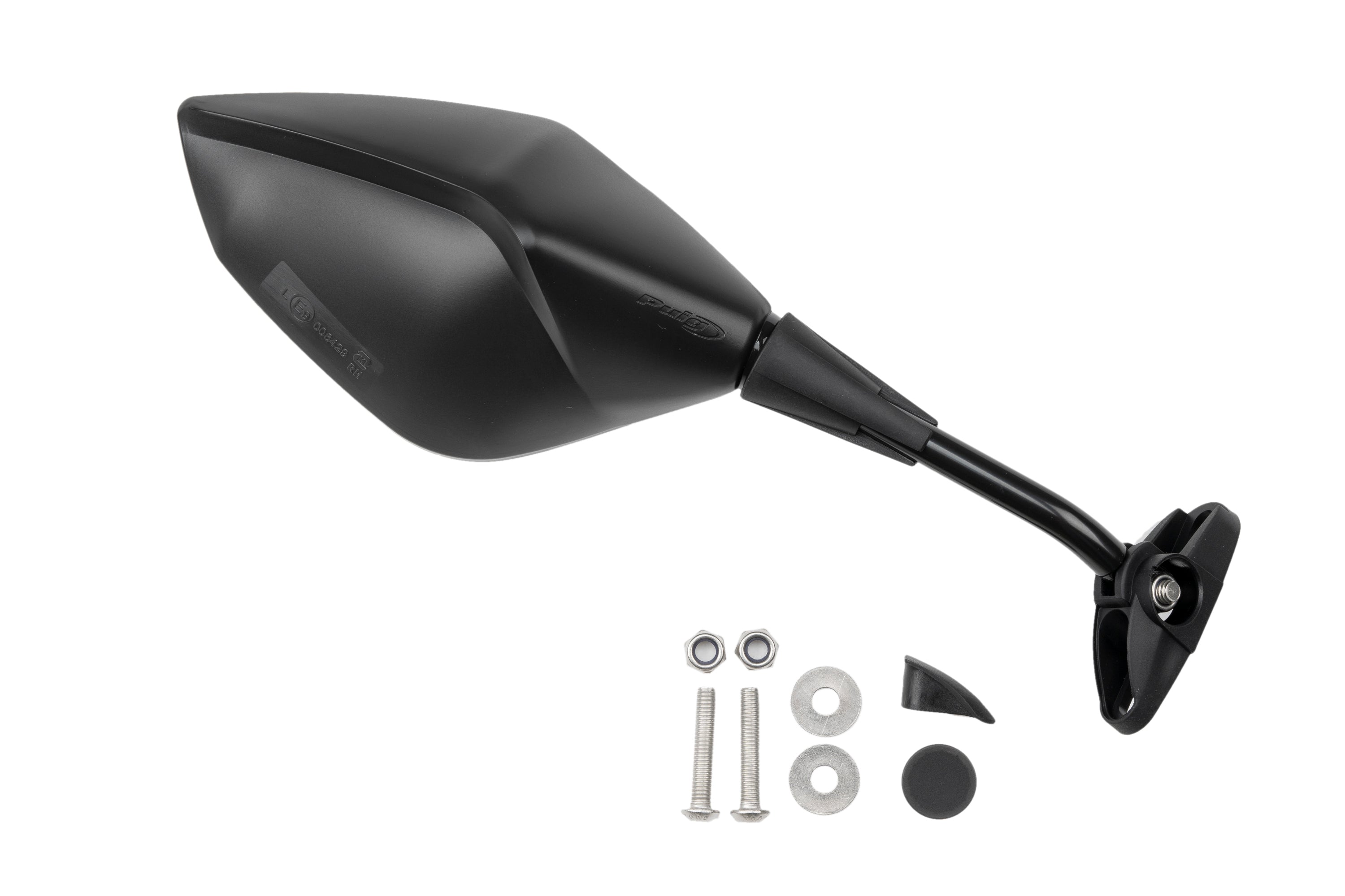 Puig Z3 Mirror Right - Fairing Fitment - 30 Degree Angled Arm | Black -  Shop name