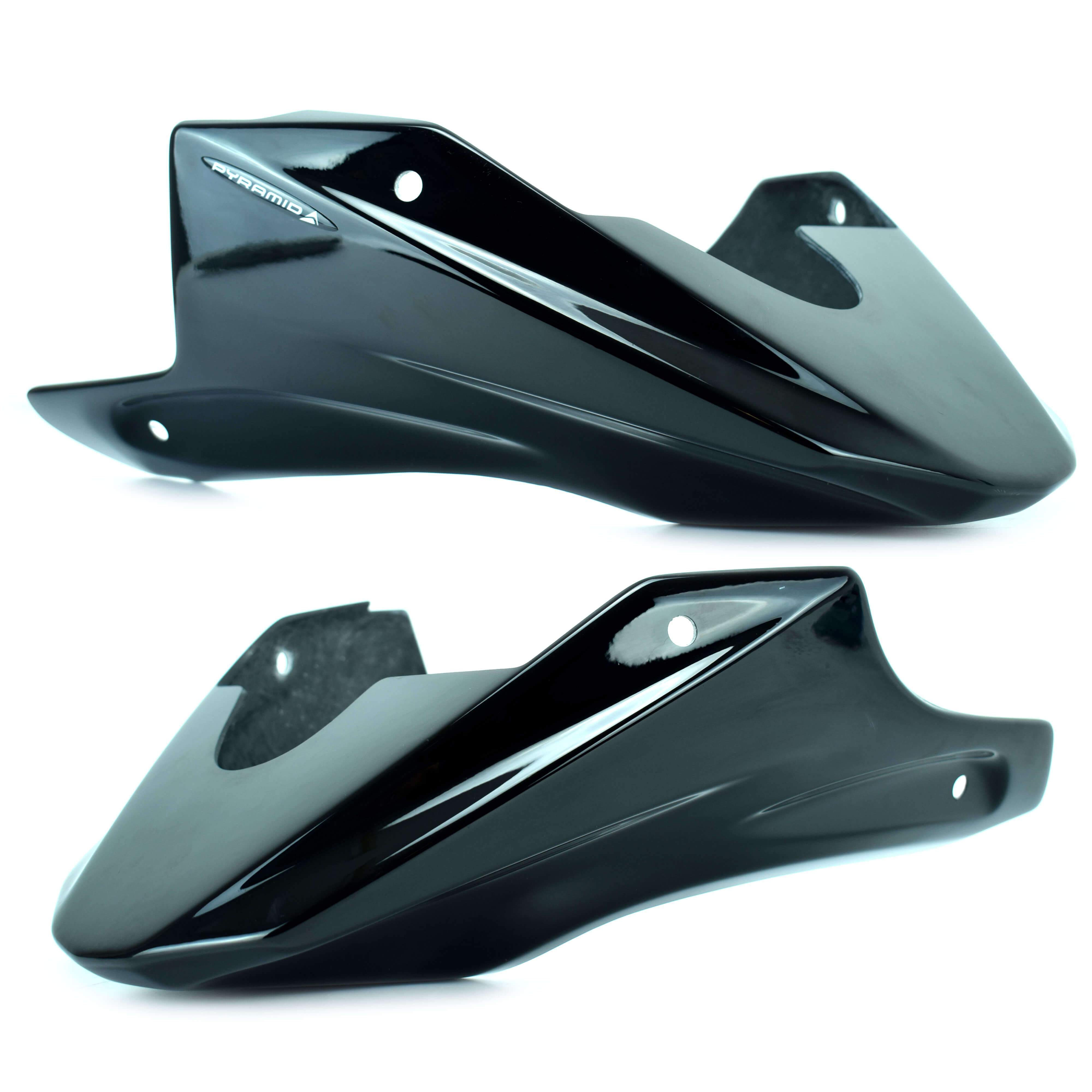 Pyramid Belly Pan | Gloss Black | Suzuki V-Strom 650 2004>2011-20680B-Belly Pans-Pyramid Motorcycle Accessories